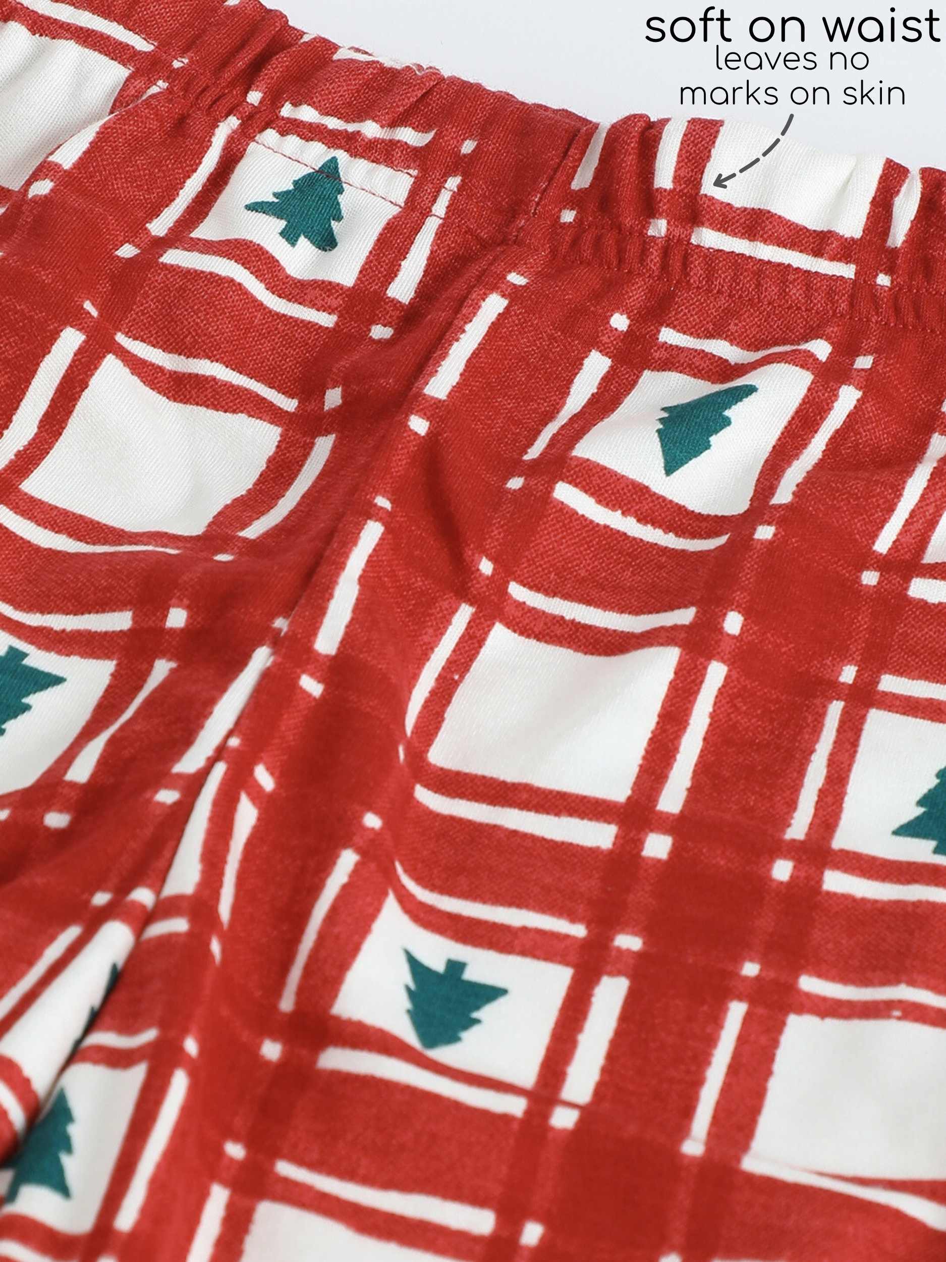 bamboo long sleeve pajama co-ord set - christmas collection