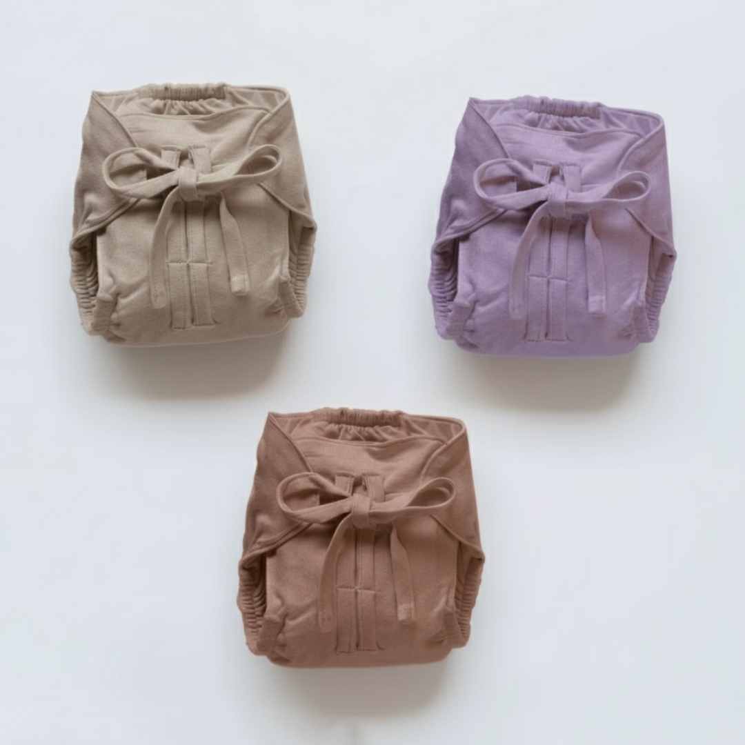 bamboo knit cloth nappy pack of 3