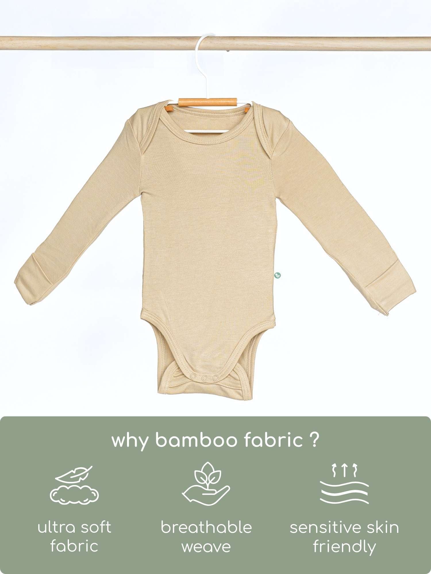 long sleeve bamboo bodysuit onesie for baby