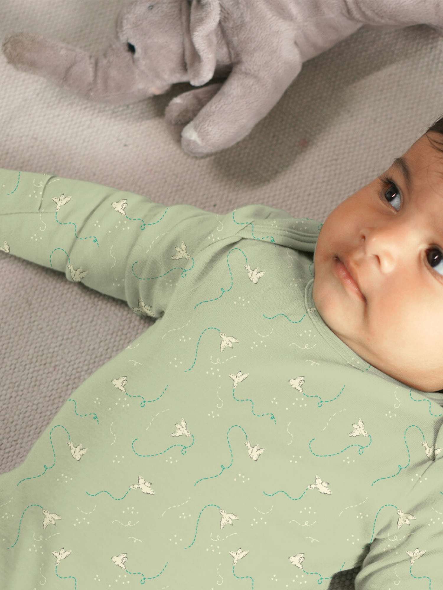 long sleeve bamboo bodysuit onesie for baby