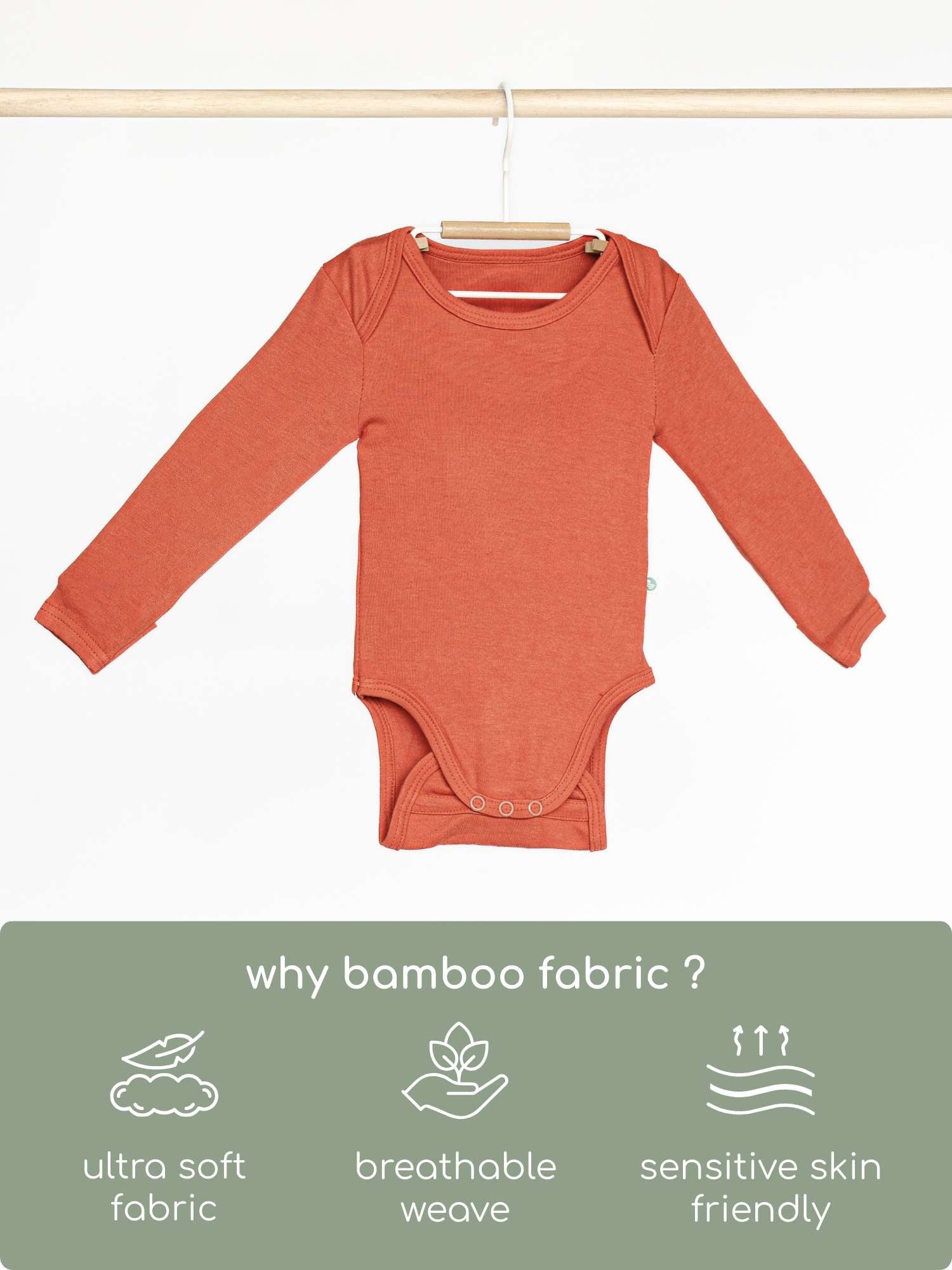 long sleeve bamboo bodysuit onesie for baby
