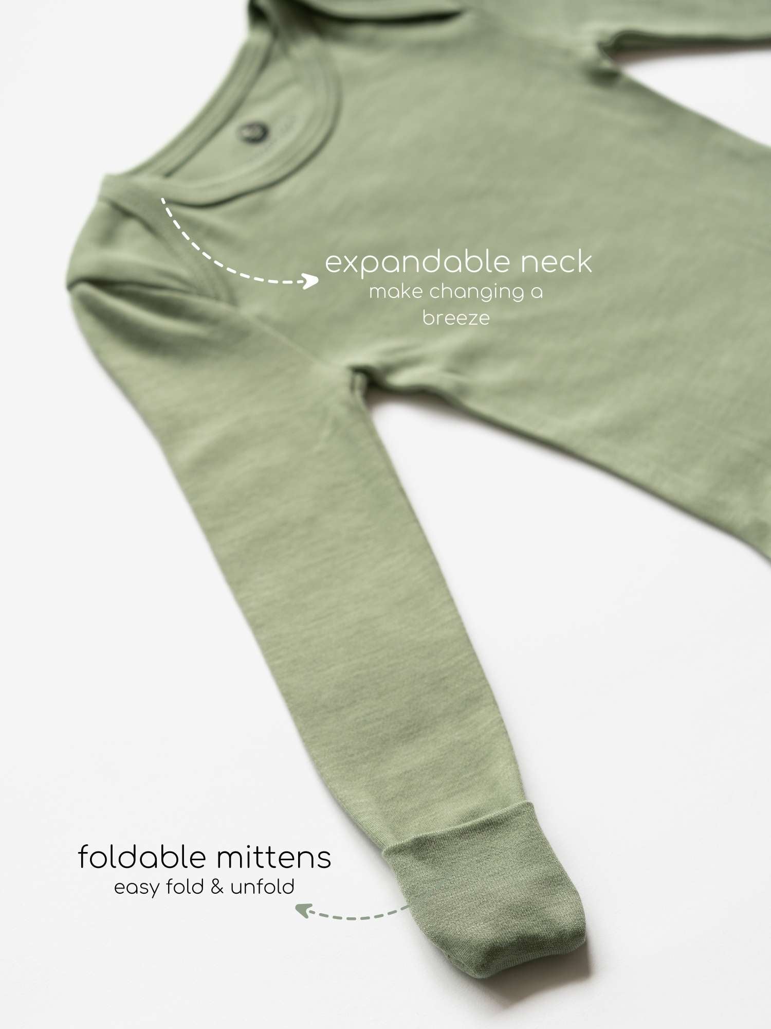 long sleeve bamboo bodysuit onesie for baby