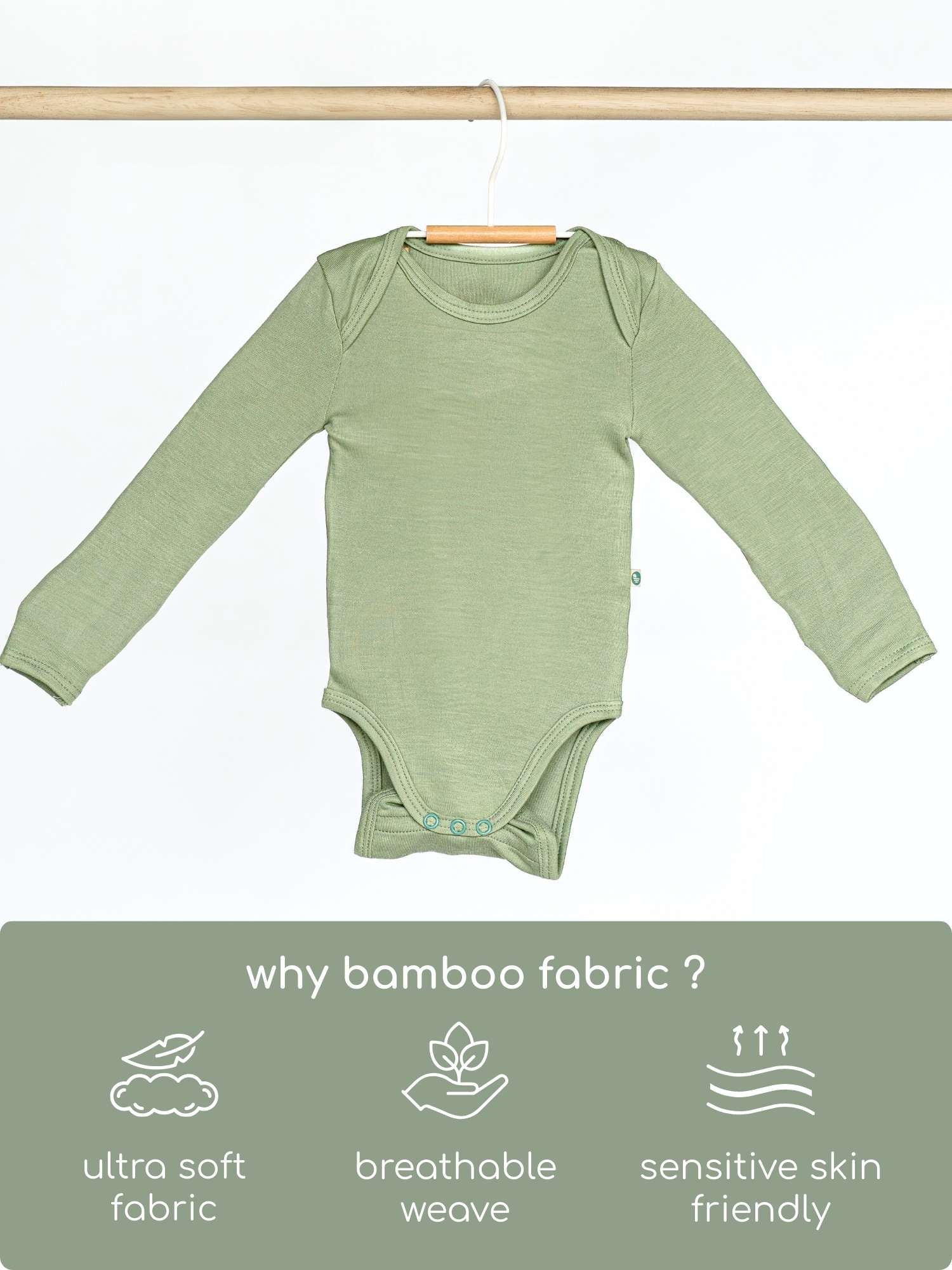 long sleeve bamboo bodysuit onesie for baby