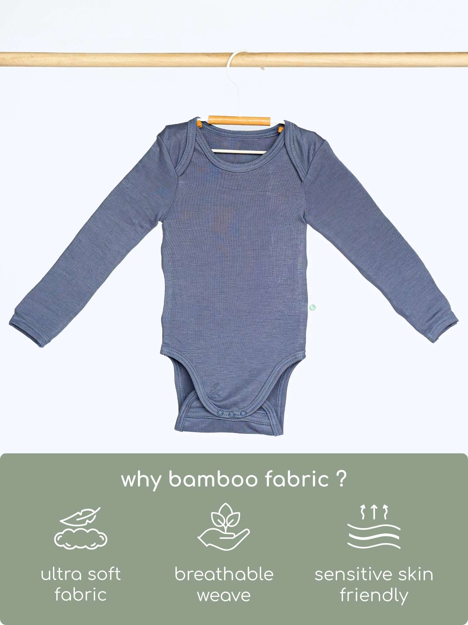 long sleeve bamboo bodysuit onesie for baby