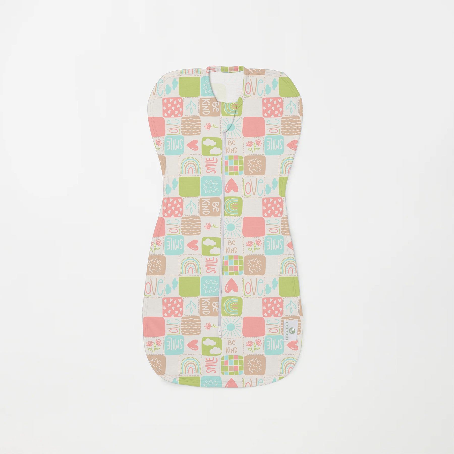 bamboo hands up swaddle pod for baby - prints