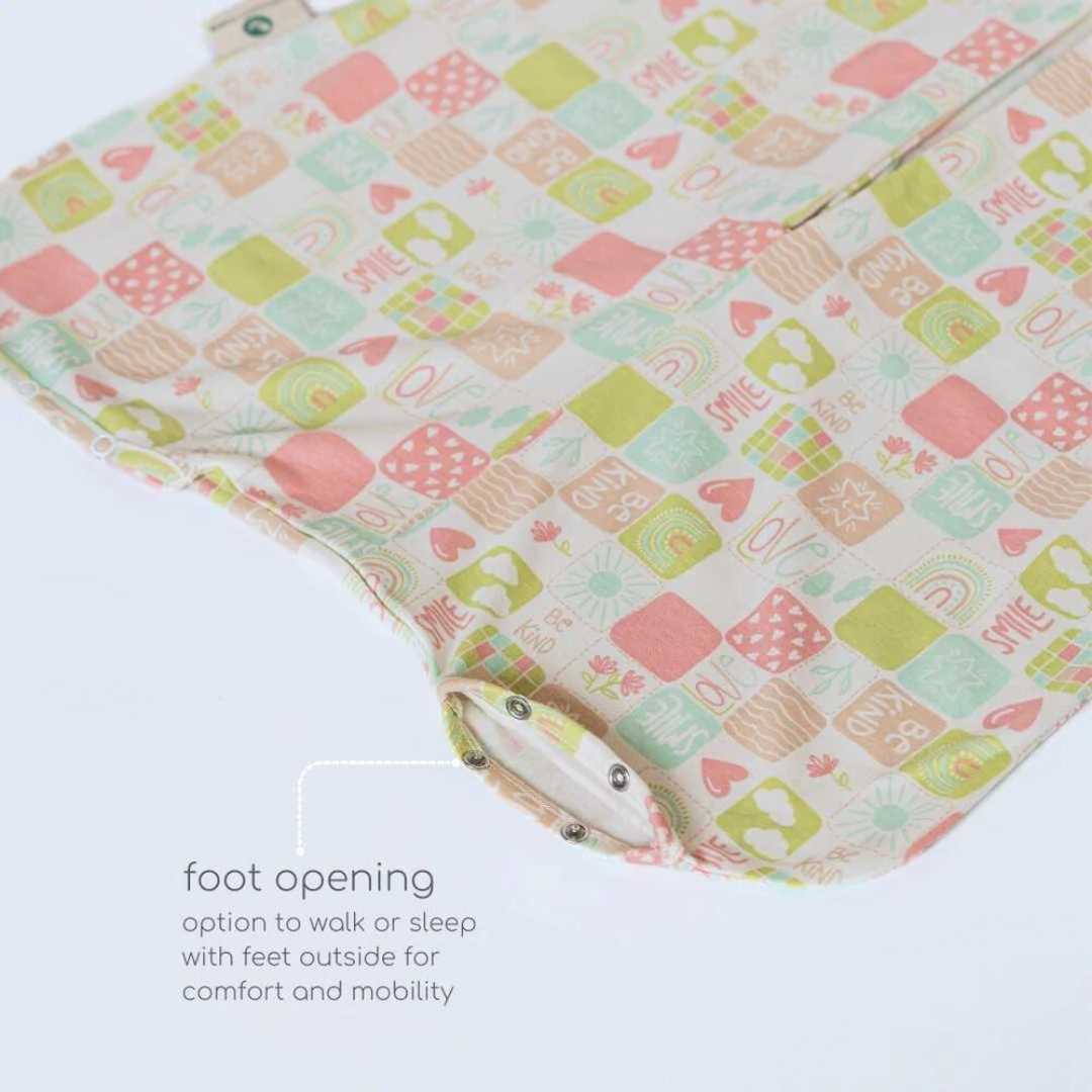 bamboo sleeping bag with foot opening - prints
