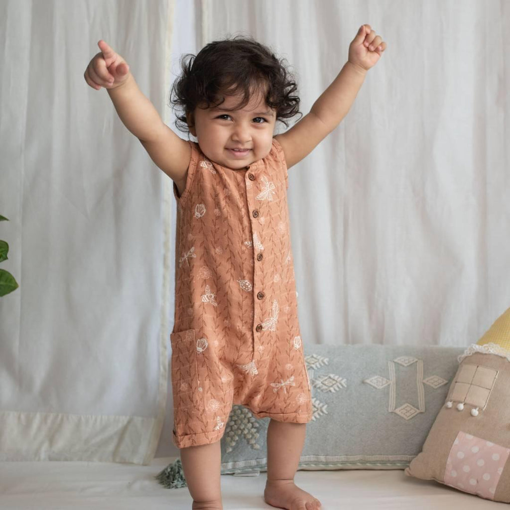 Buy Bamboo Muslin Romper Dress for Babies Online Cocoon Care
