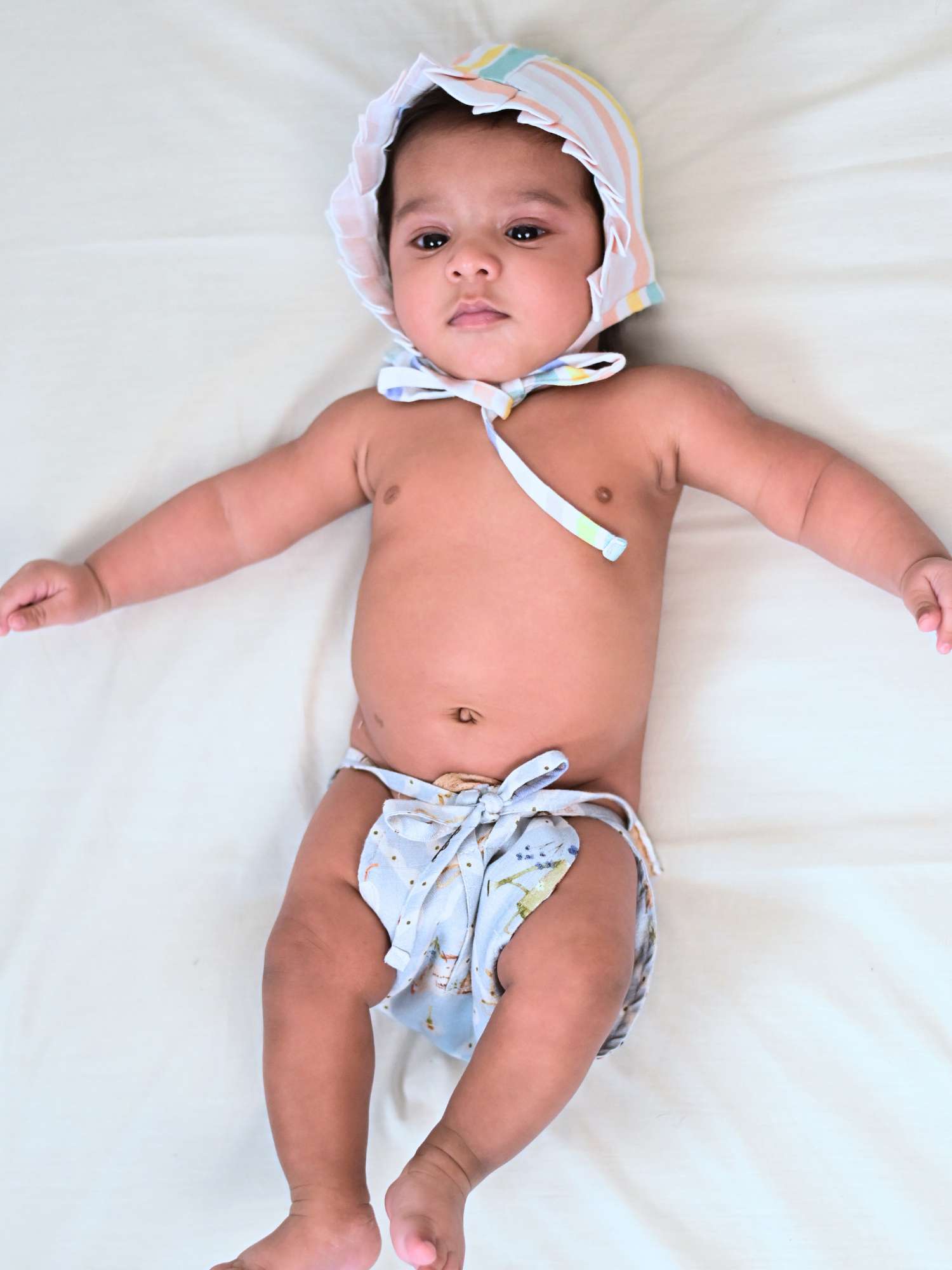 newborn bamboo muslin bonnet cap pack of 6