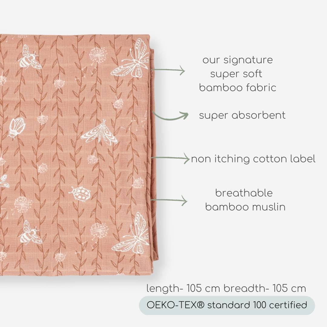 bamboo muslin baby swaddle/towel