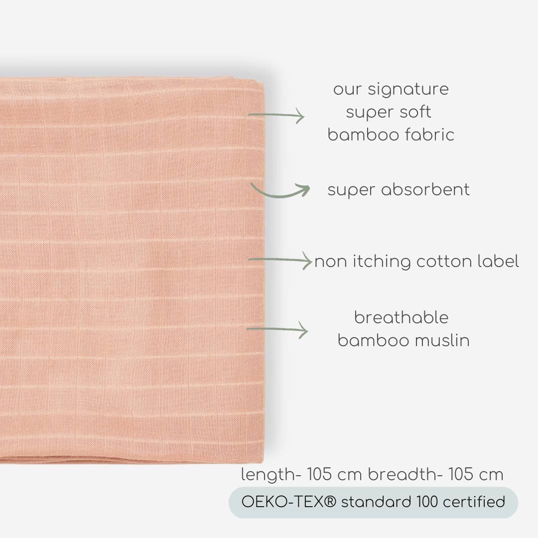 bamboo muslin baby swaddle/towel