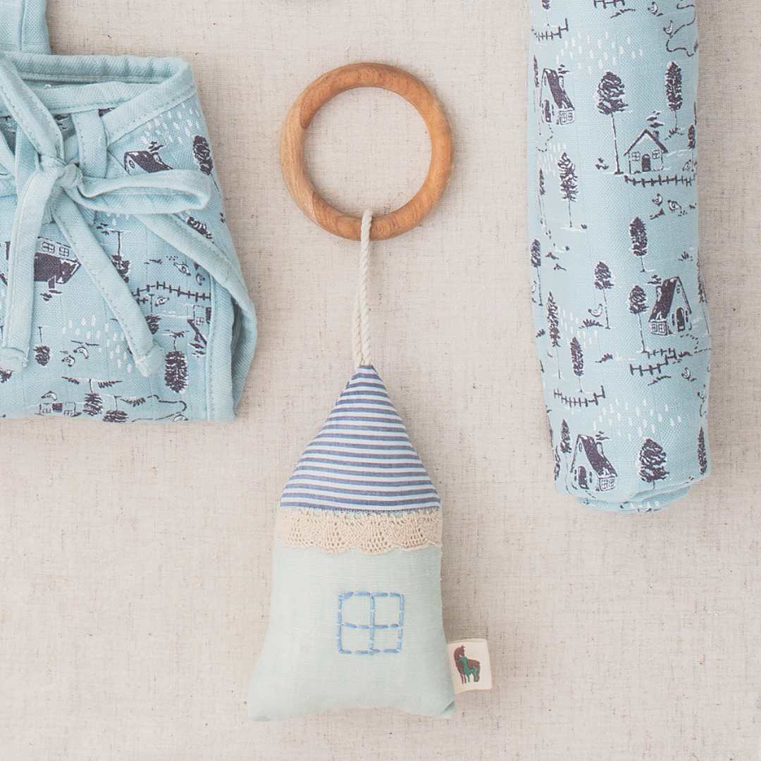 cotton soft toy + teether