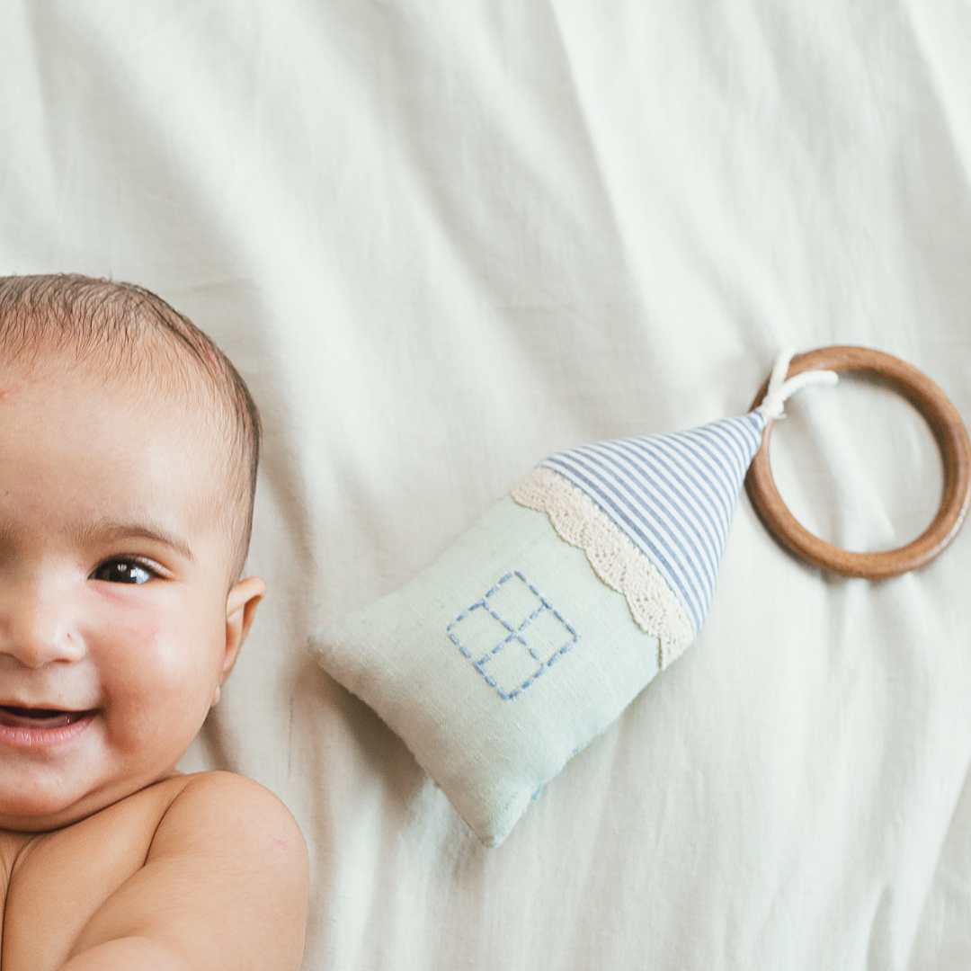 cotton soft toy + teether