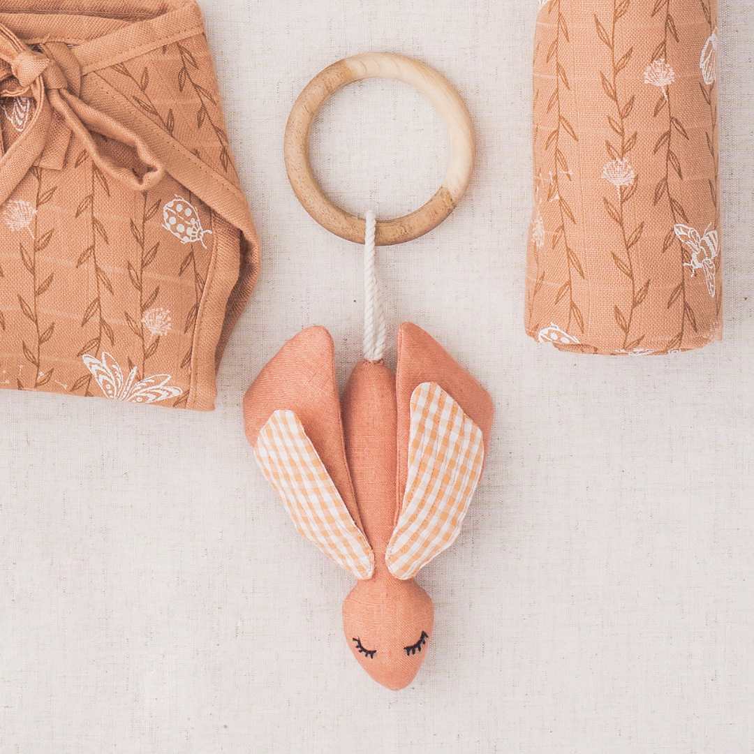 cotton soft toy + teether
