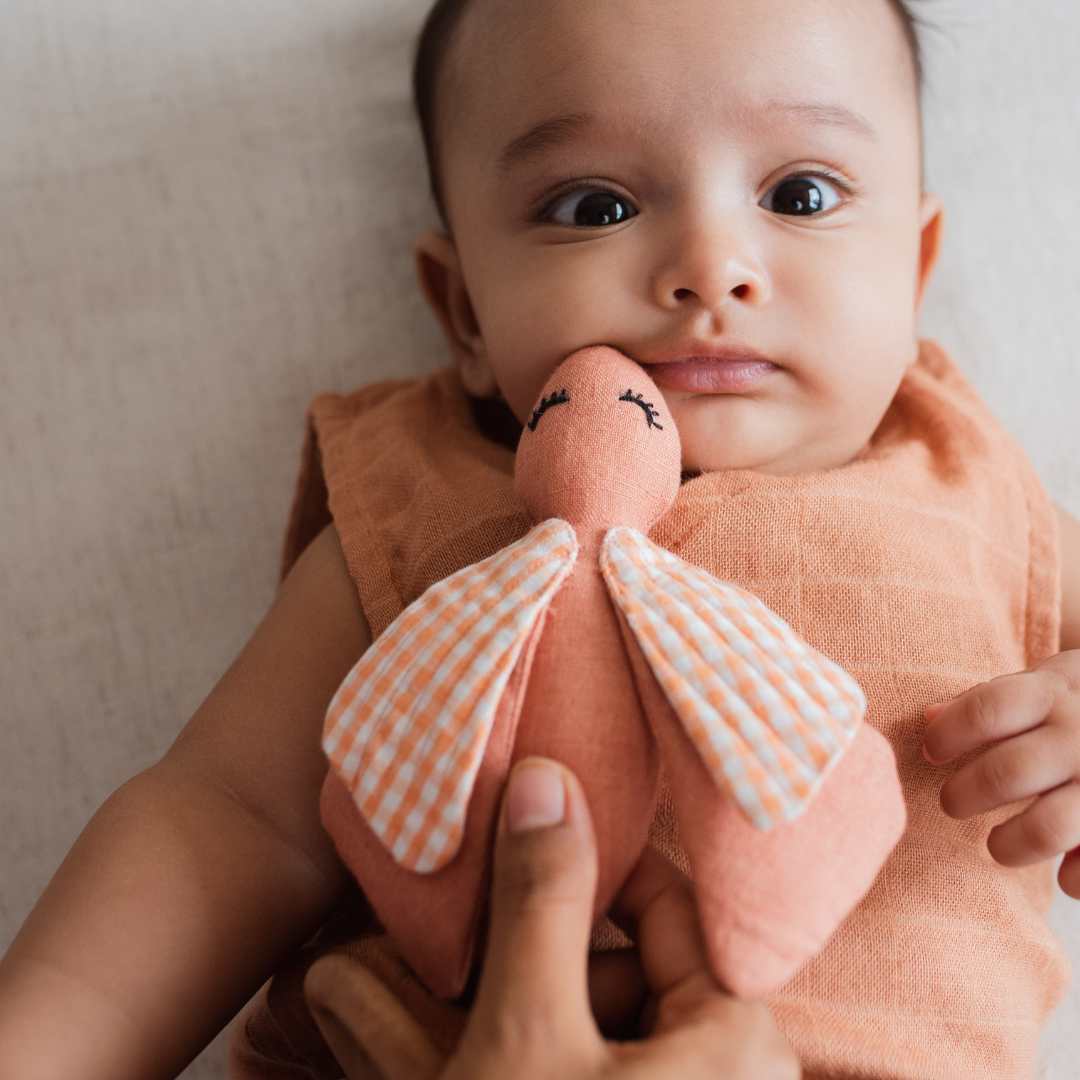cotton soft toy + teether