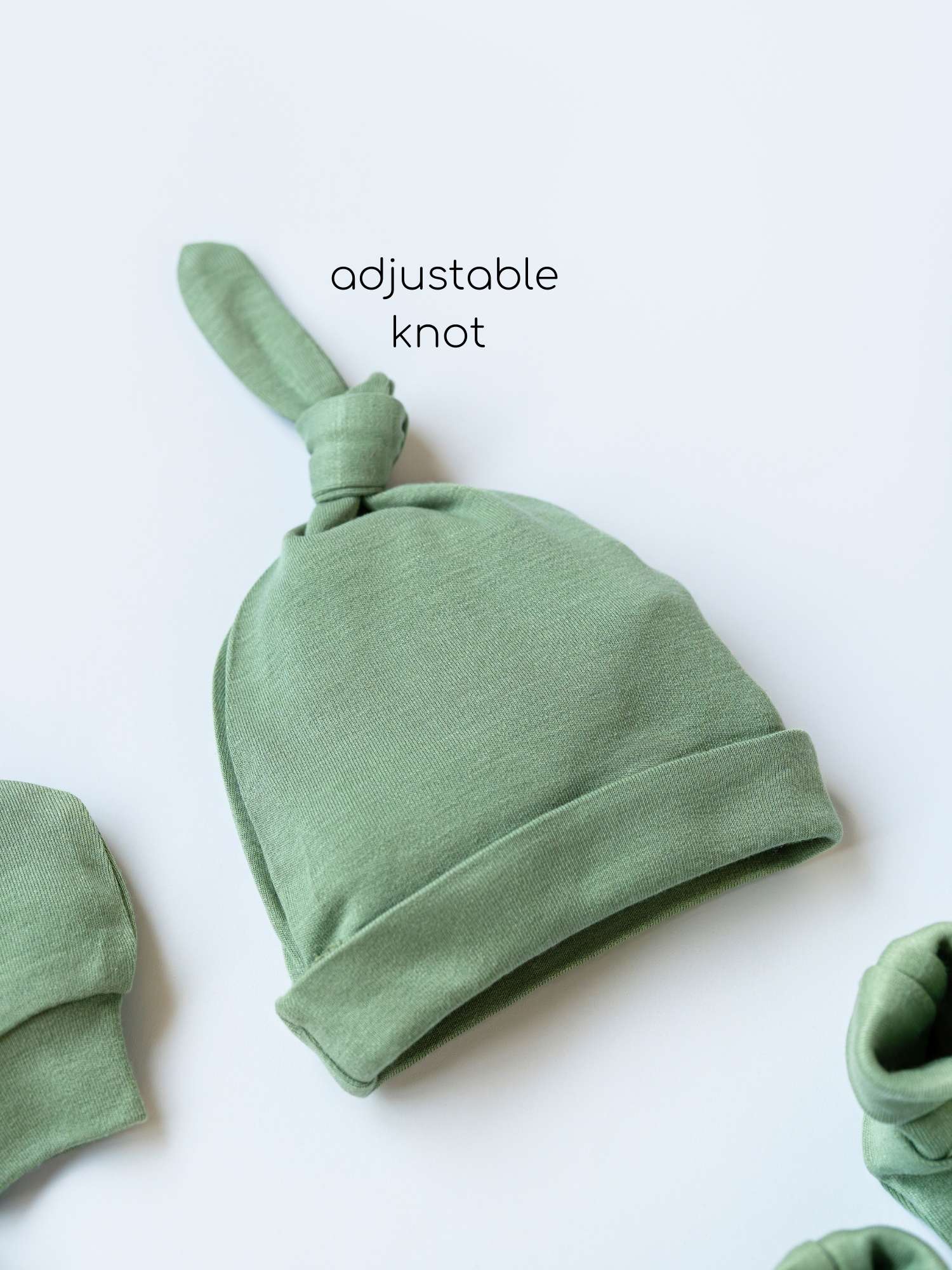 newborn baby bamboo cap mittens socks combo - solid colours