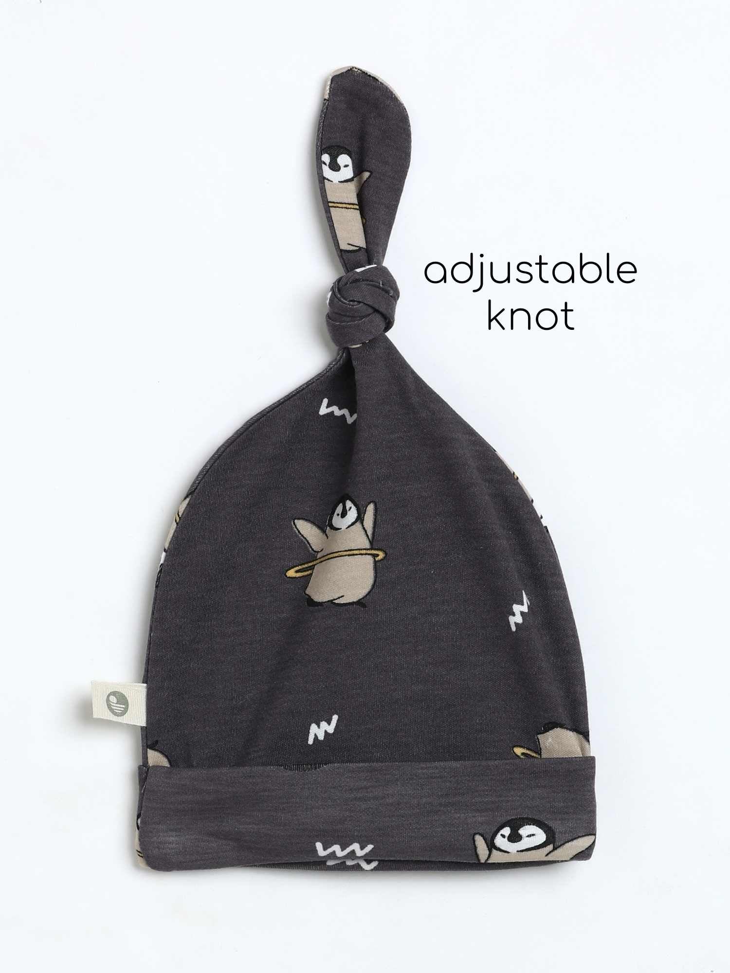 newborn baby bamboo cap mittens socks combo - prints