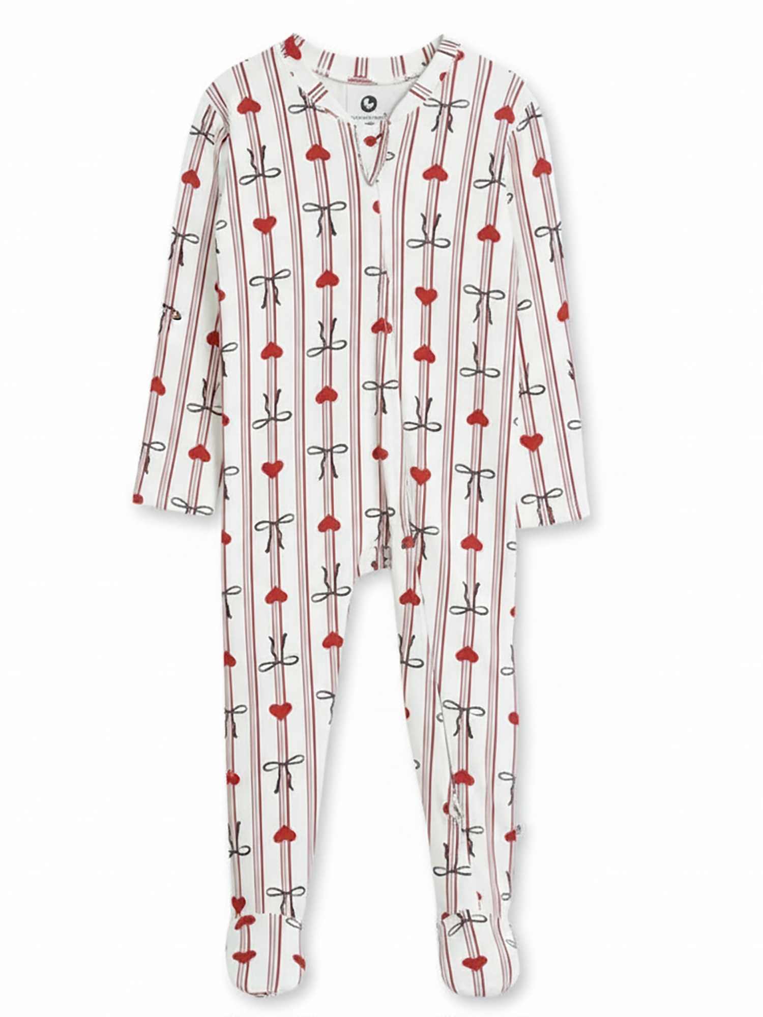 bamboo footed sleepsuit - christmas collection