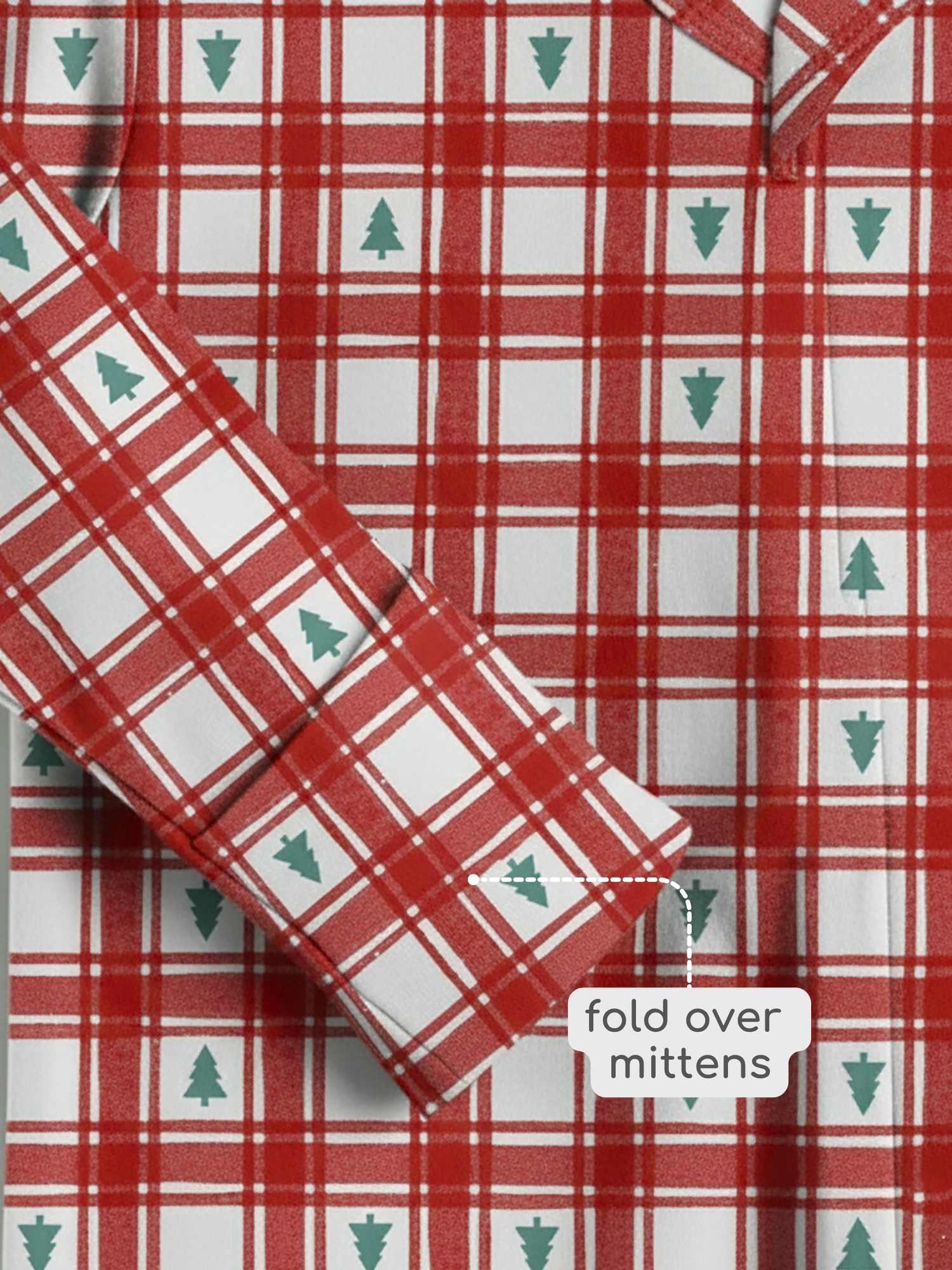 bamboo footed sleepsuit - christmas collection