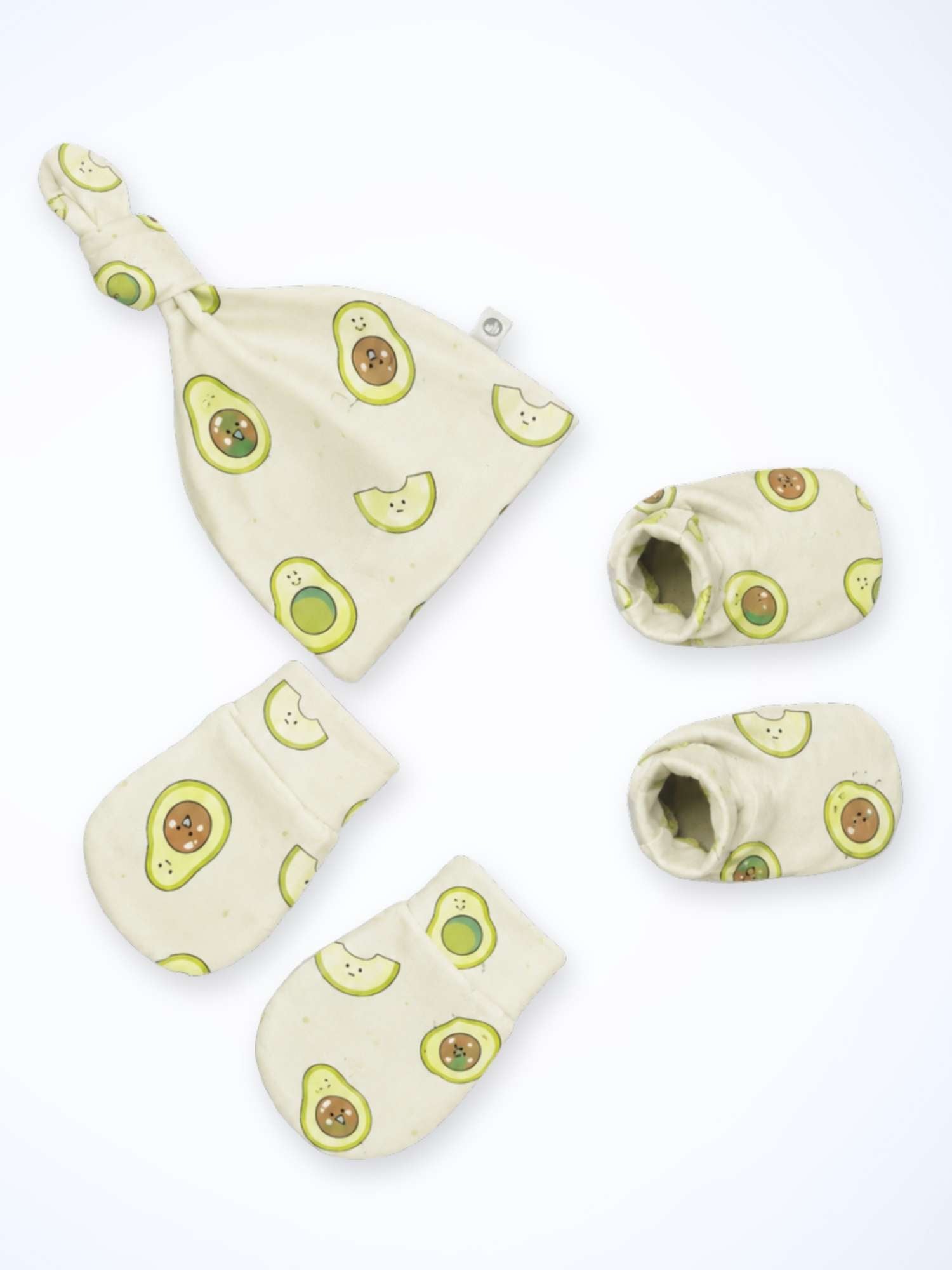 newborn baby bamboo cap mittens socks combo