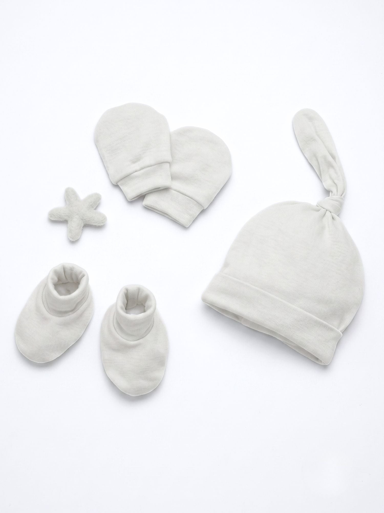 newborn baby bamboo cap mittens socks combo