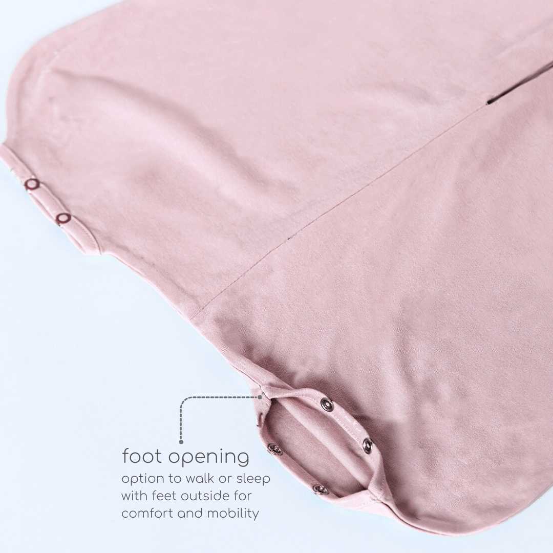 bamboo sleeping bag with foot opening - solid colours