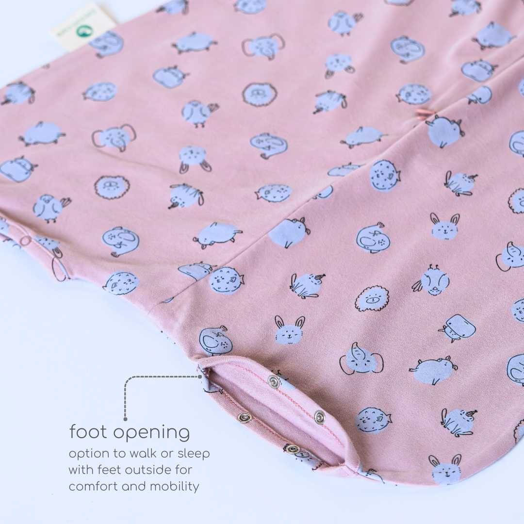 bamboo sleeping bag with foot opening - prints