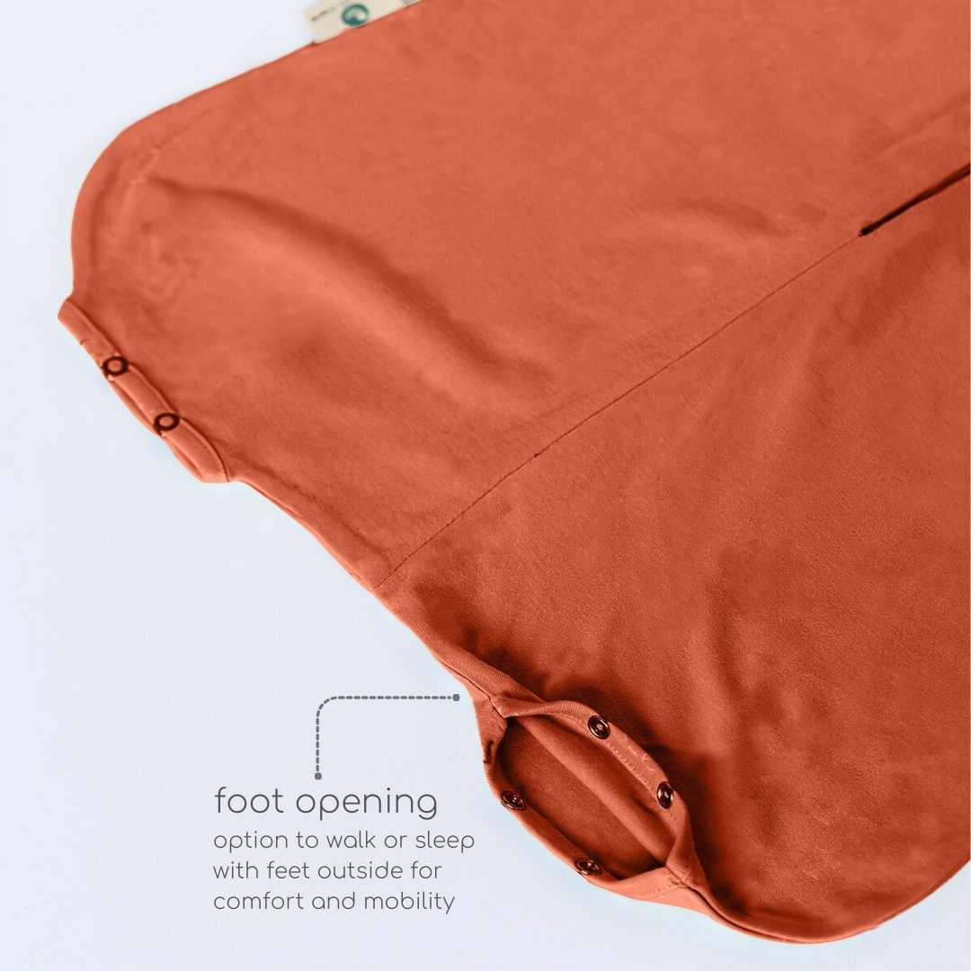bamboo sleeping bag with foot opening - solid colours