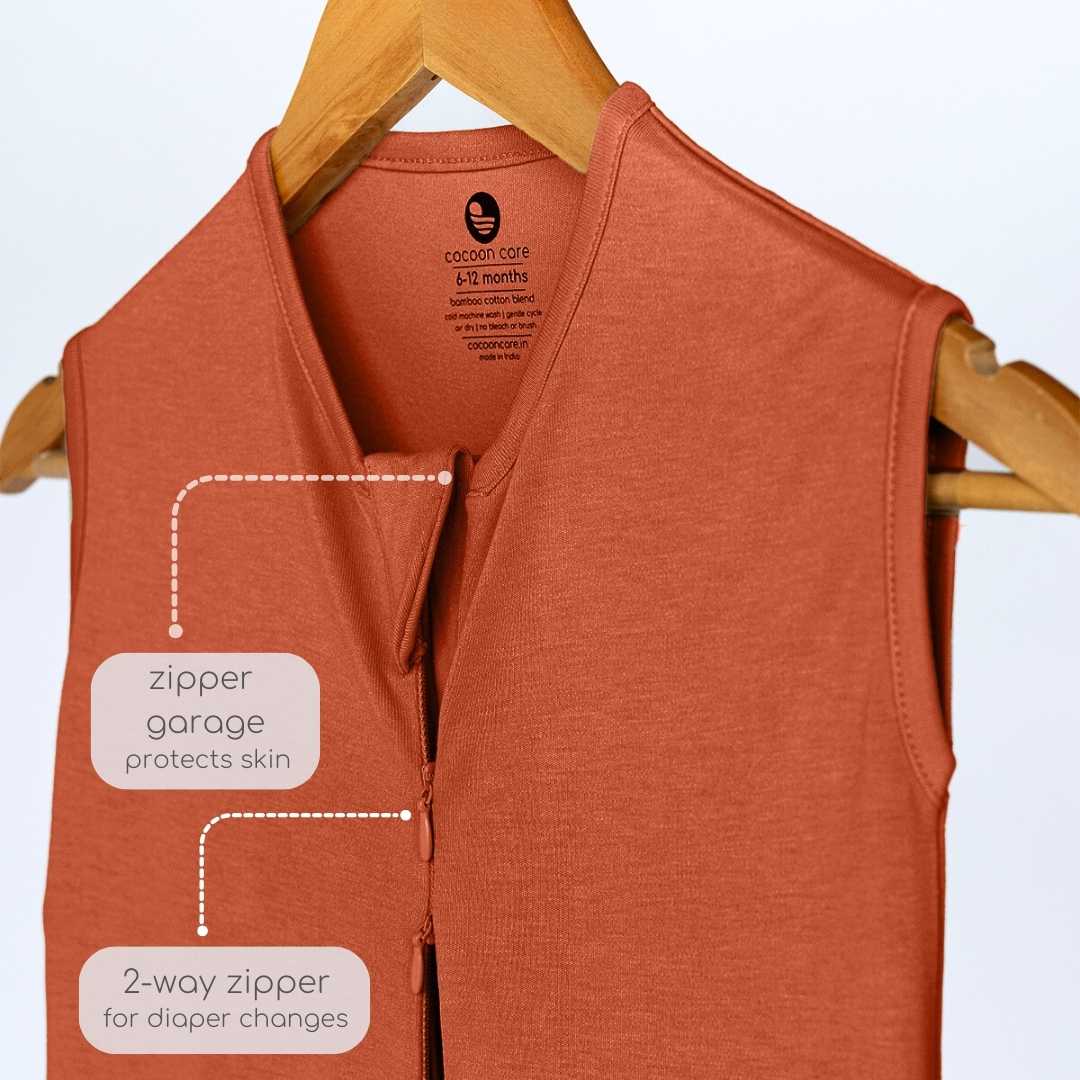 bamboo sleeping bag with foot opening - solid colours