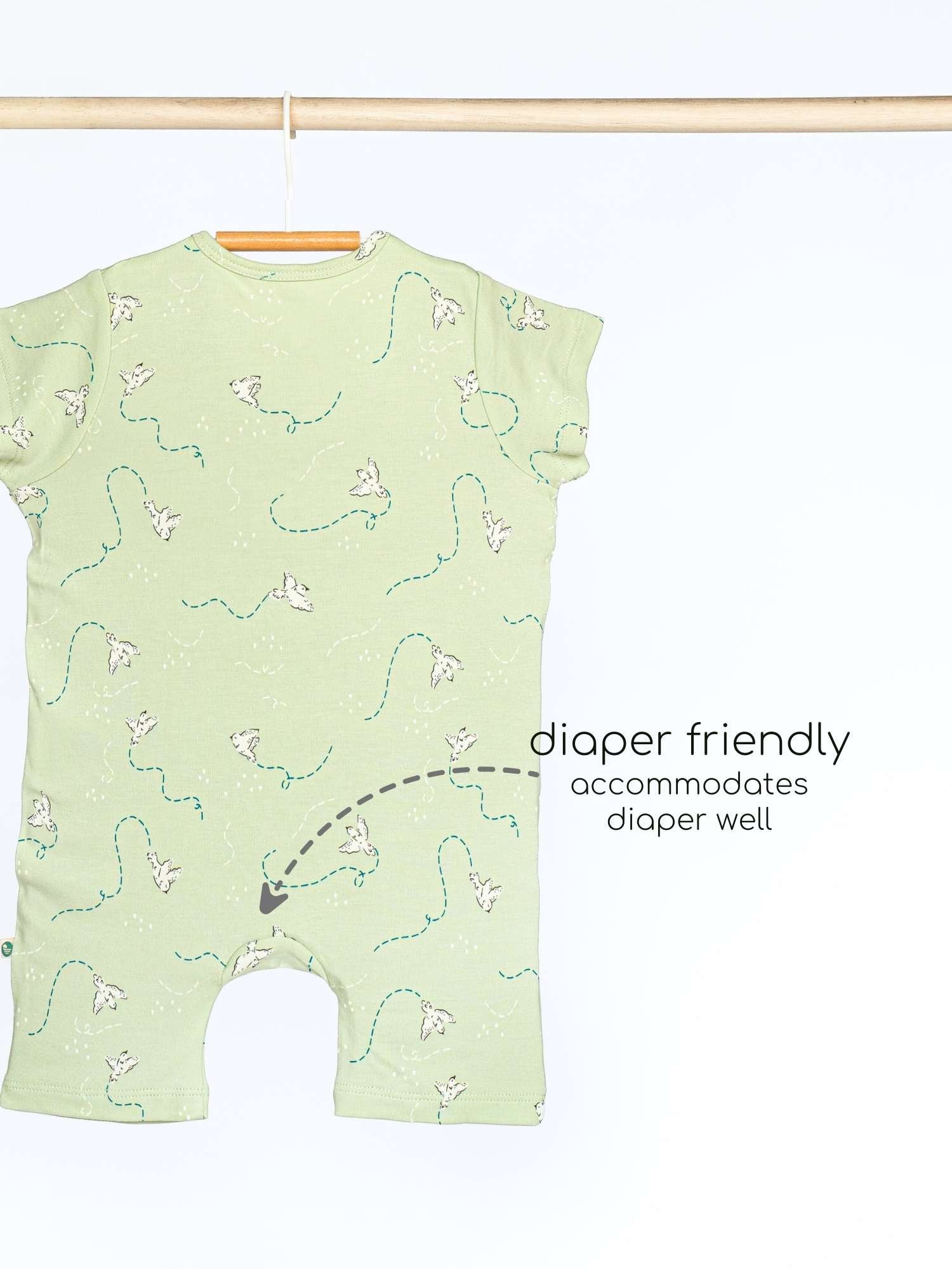 short sleeve bamboo romper