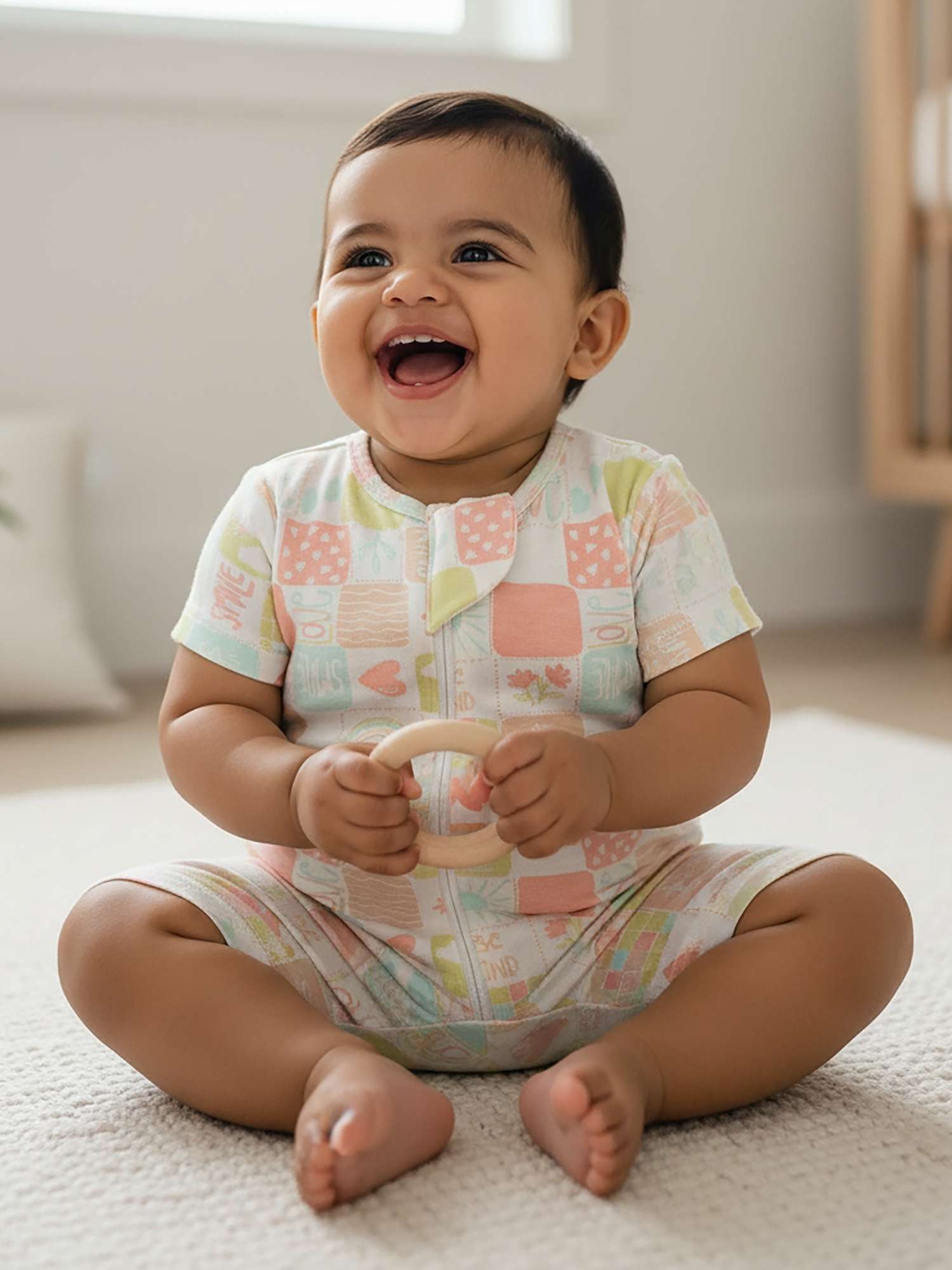 short sleeve bamboo romper