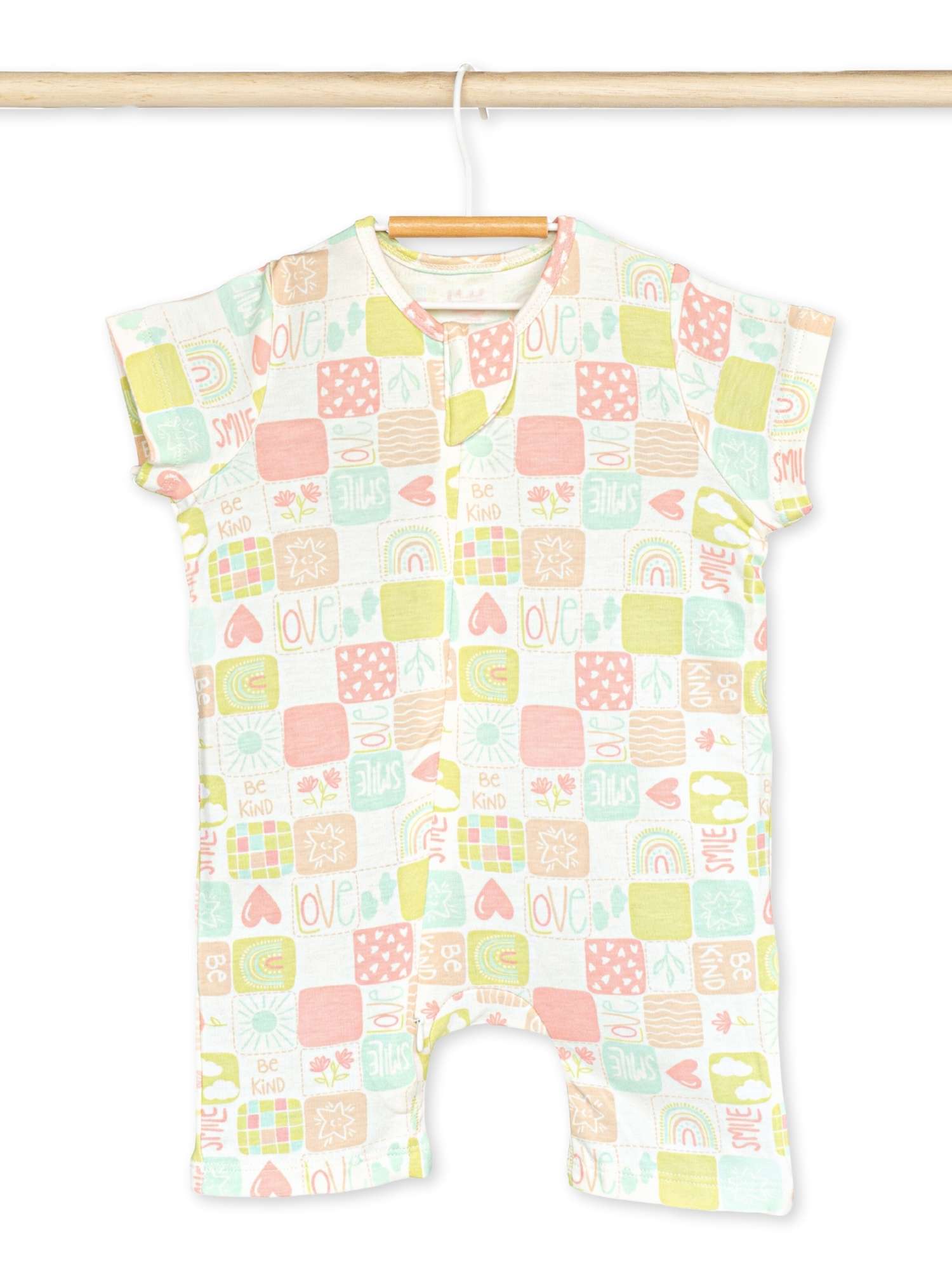 short sleeve bamboo romper