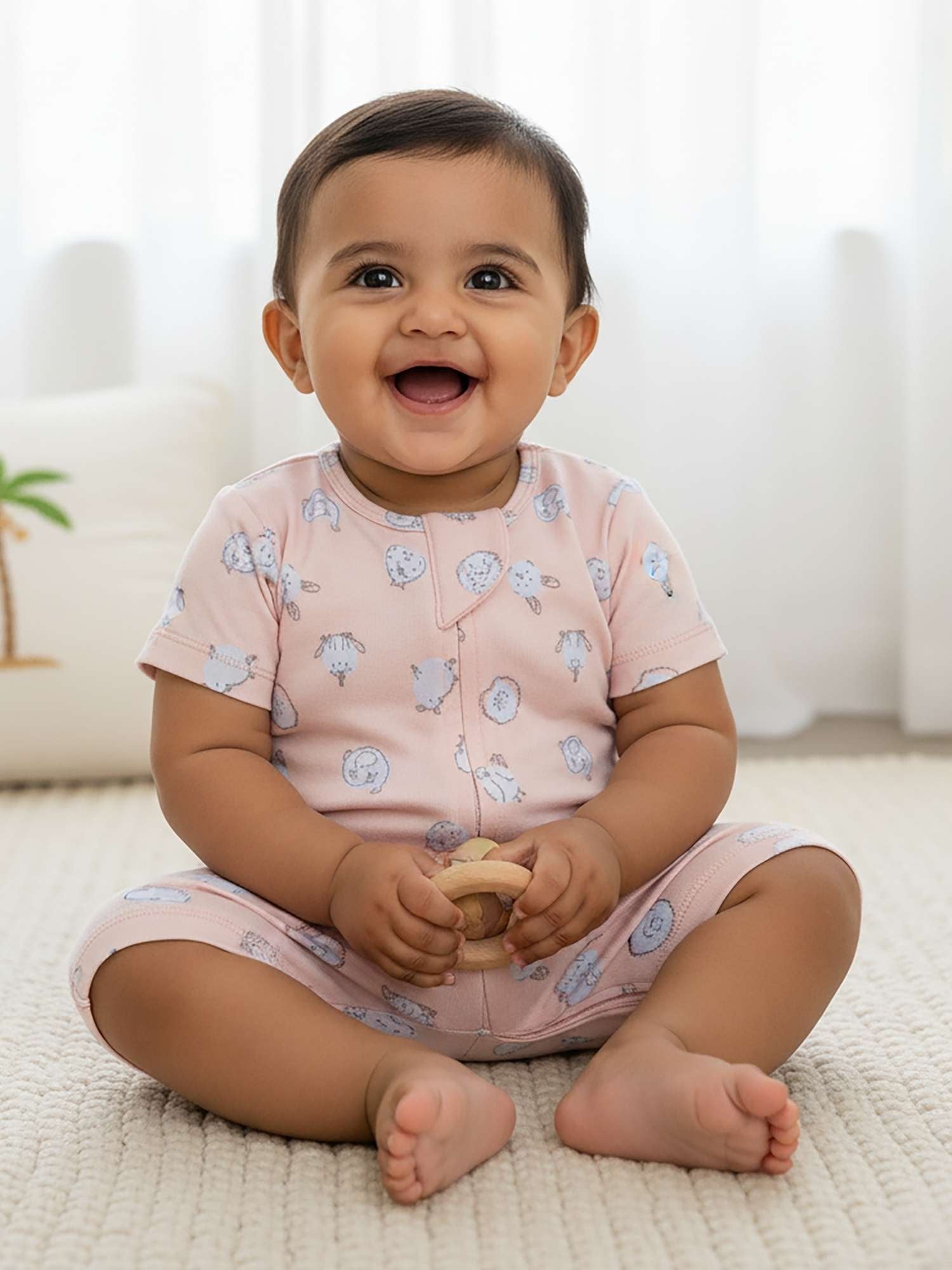 short sleeve bamboo romper