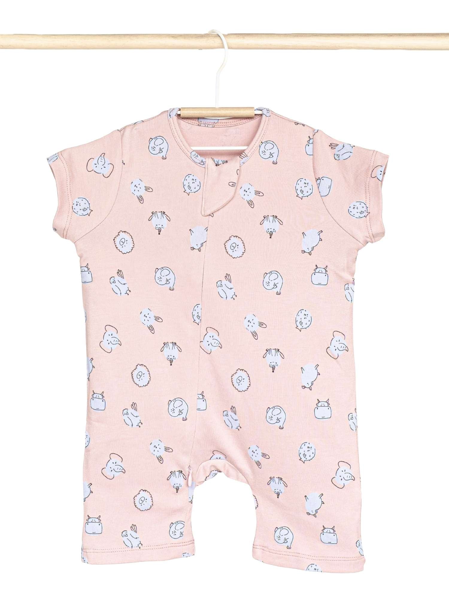 short sleeve bamboo romper