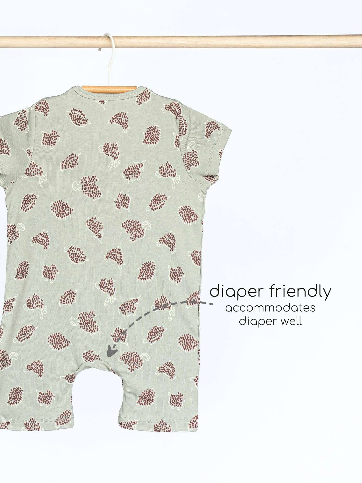 short sleeve bamboo romper