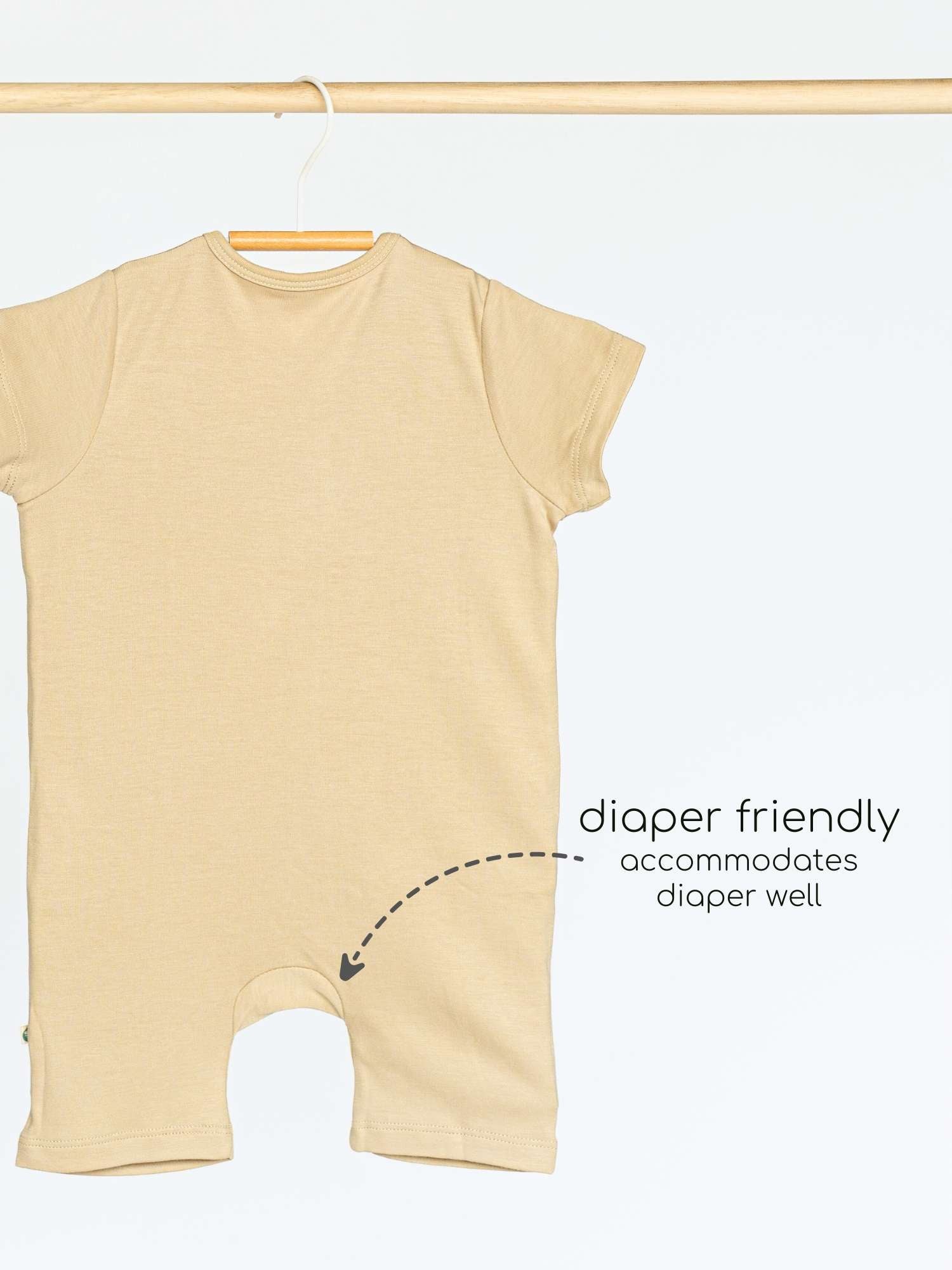 short sleeve bamboo romper