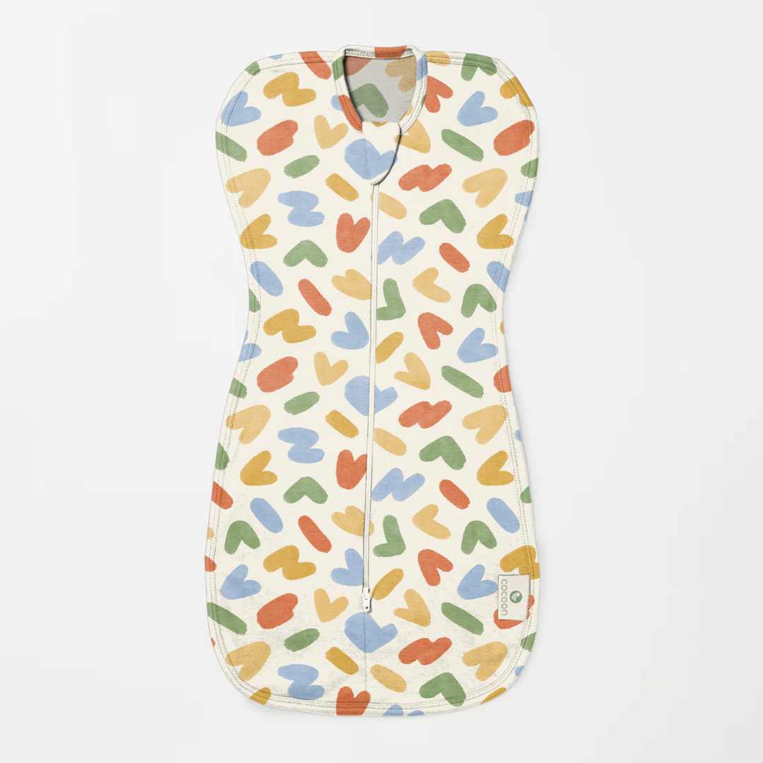bamboo hands up swaddle pod for baby - prints