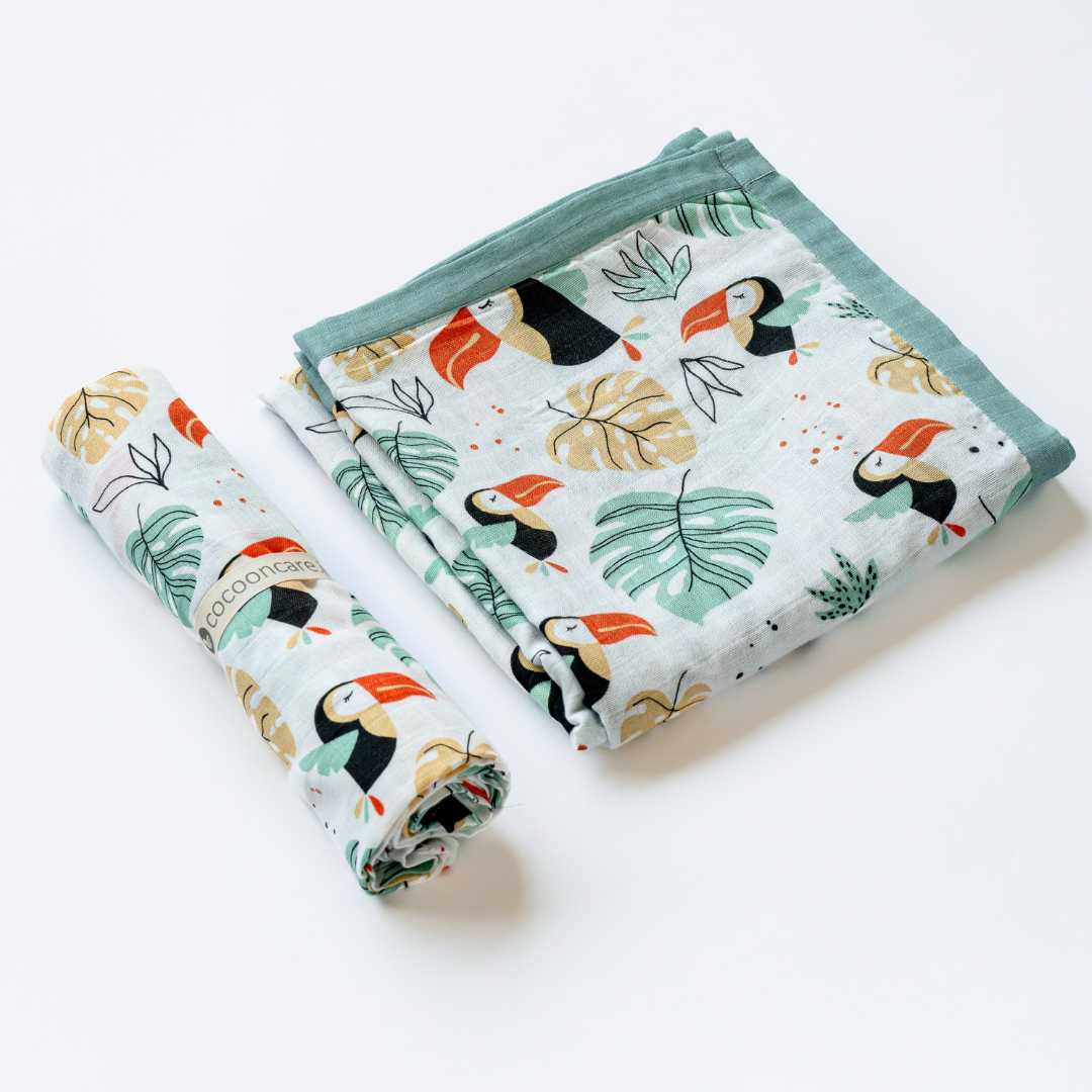 bamboo blanket & swaddle set