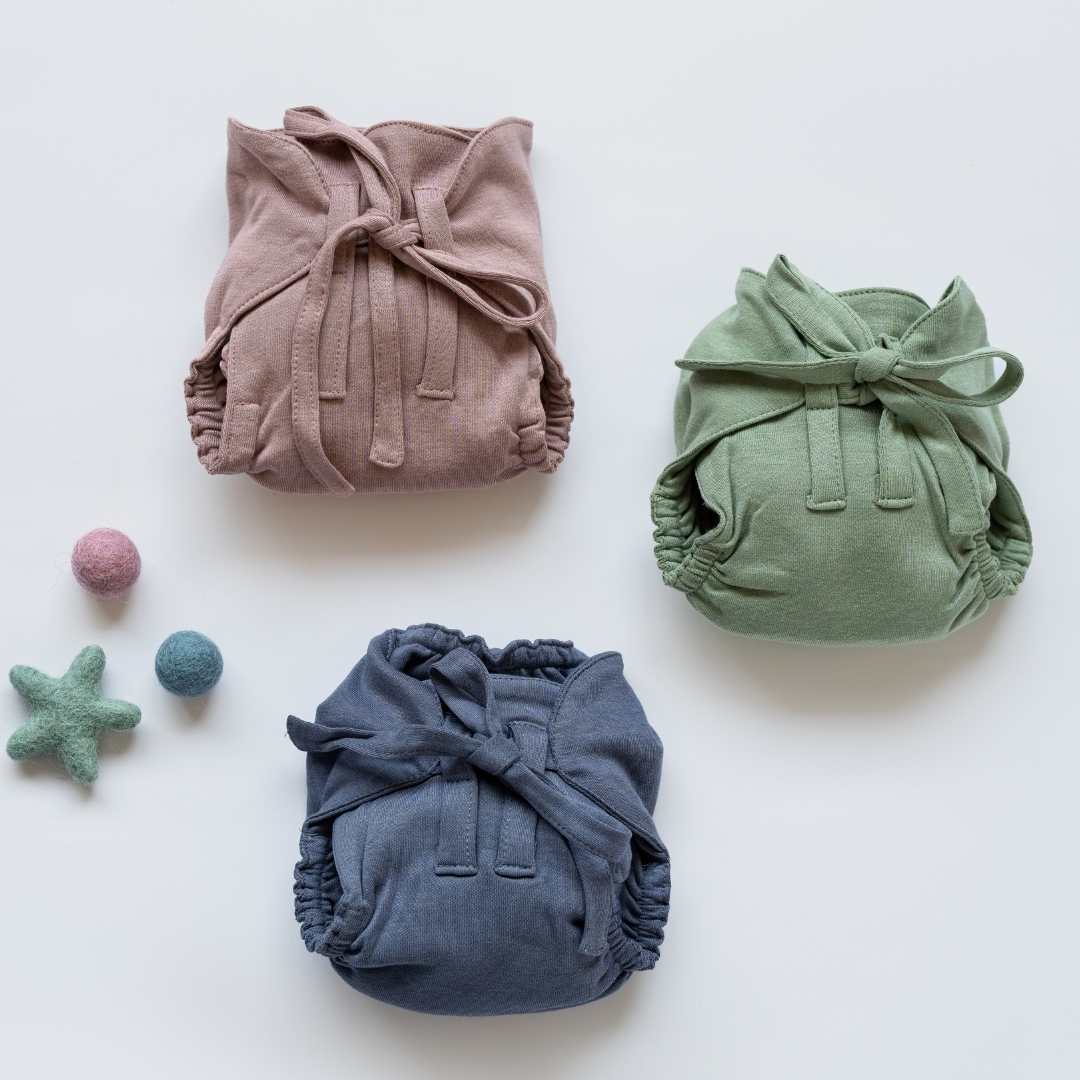 bamboo knit cloth nappy pack of 3