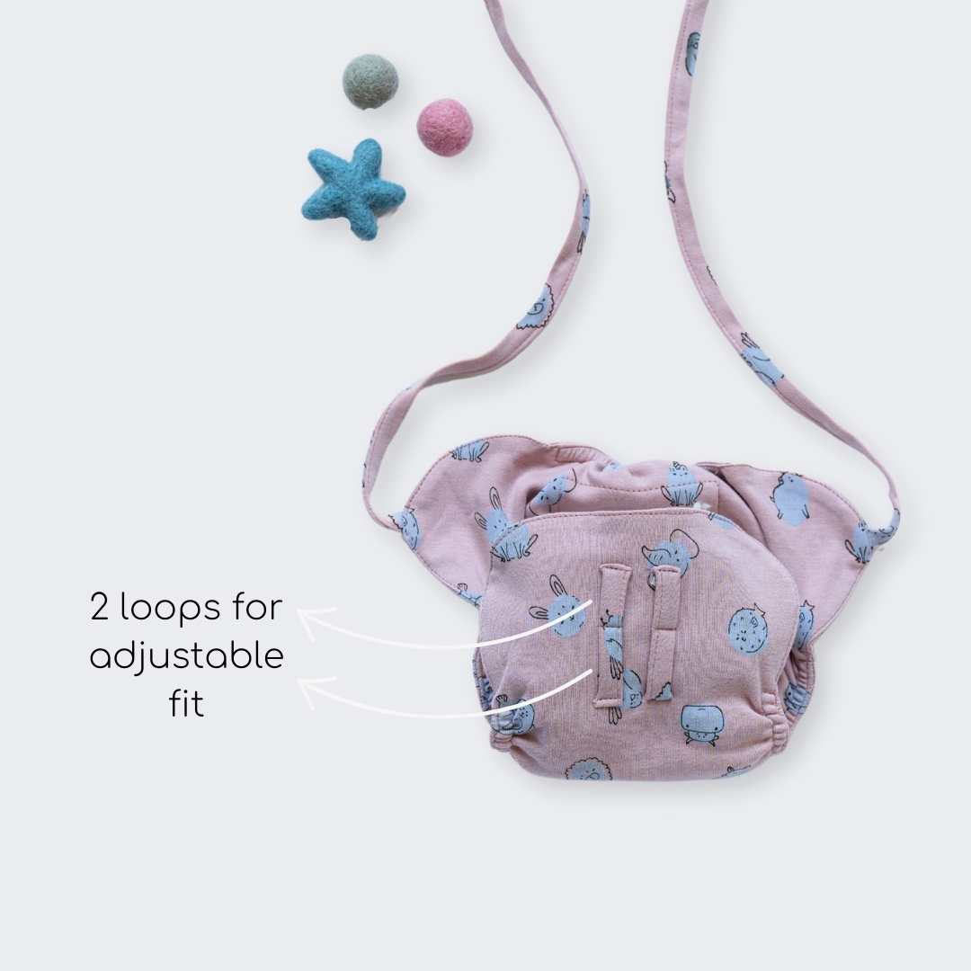 bamboo knit cloth nappy - prints