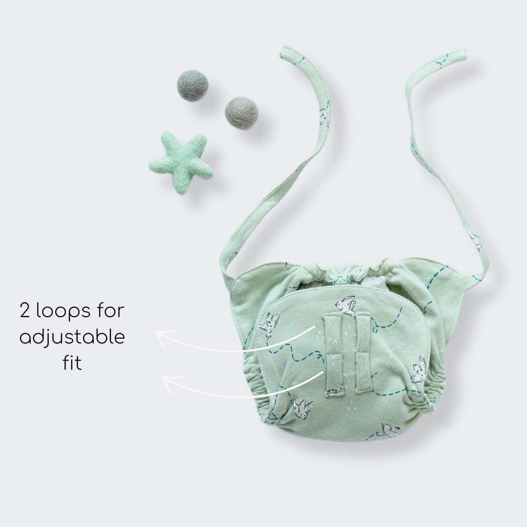 bamboo knit cloth nappy - prints