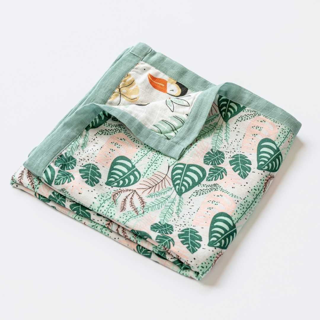 bamboo muslin double-sided baby blanket