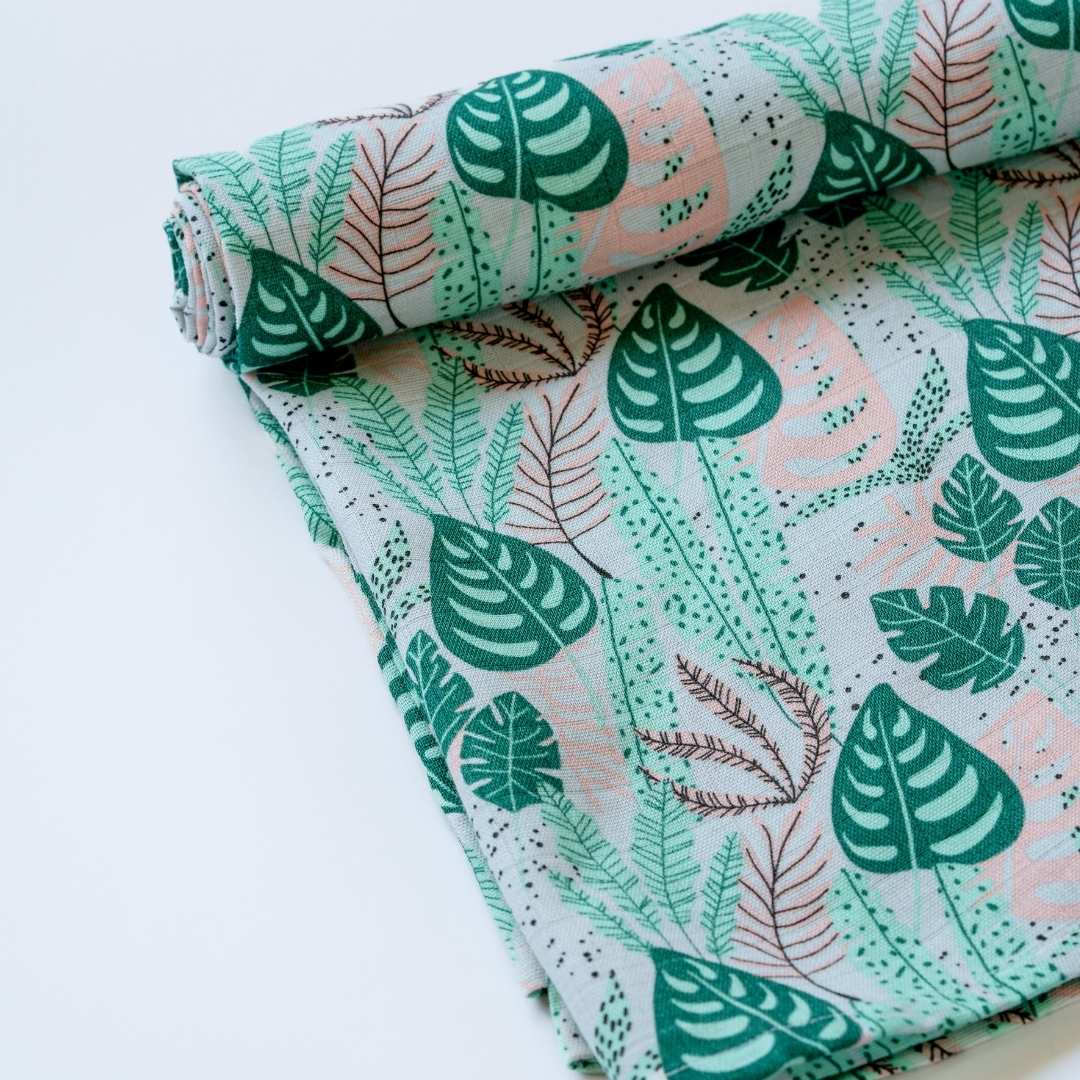 bamboo muslin swaddle - enchanted garden