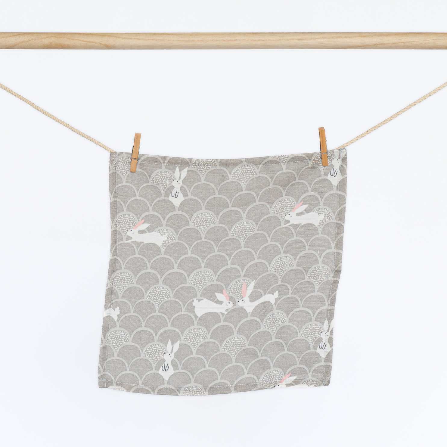 bamboo muslin wash cloth - abstract world