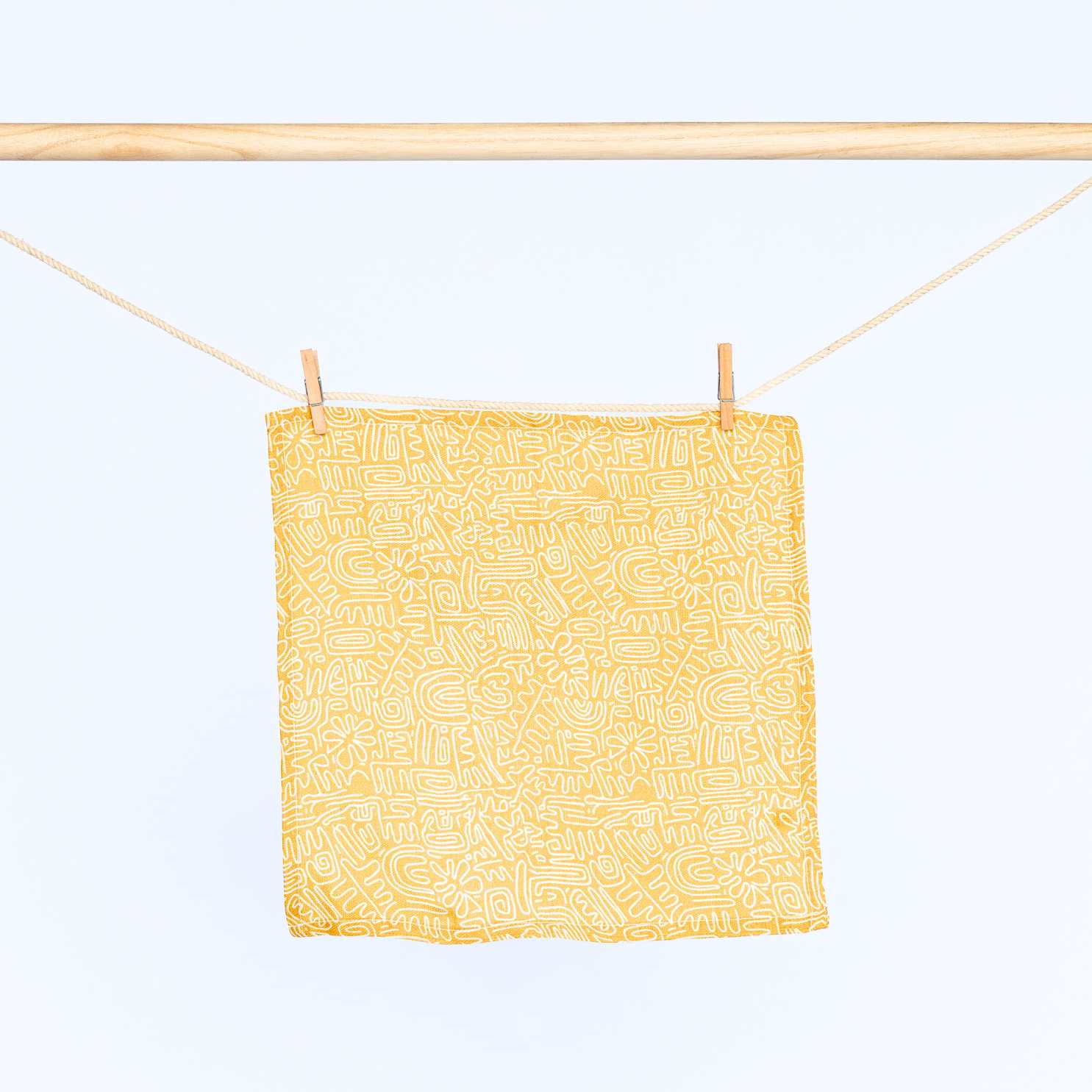 bamboo muslin wash cloth - abstract world