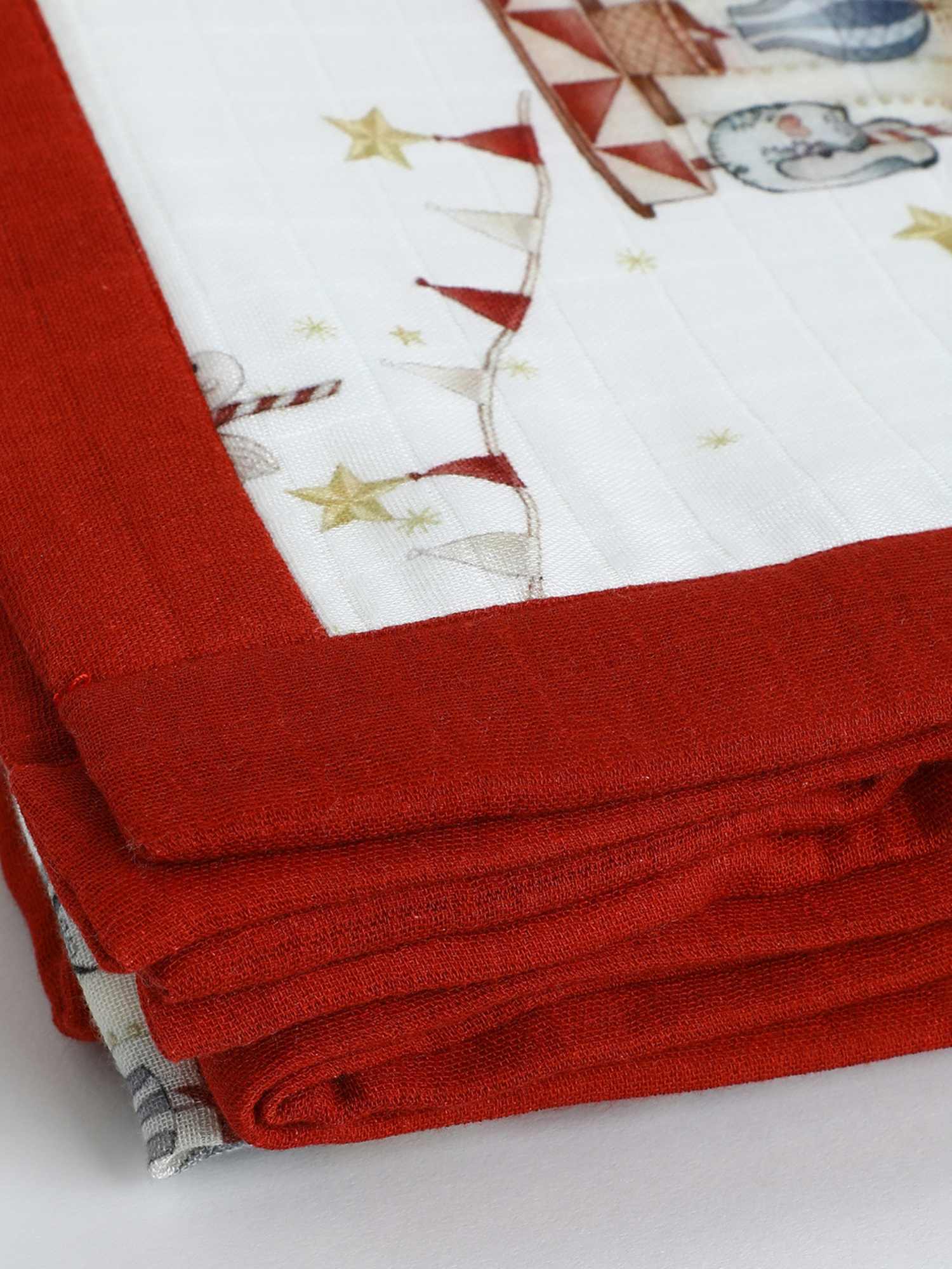 bamboo muslin baby blanket - christmas collection