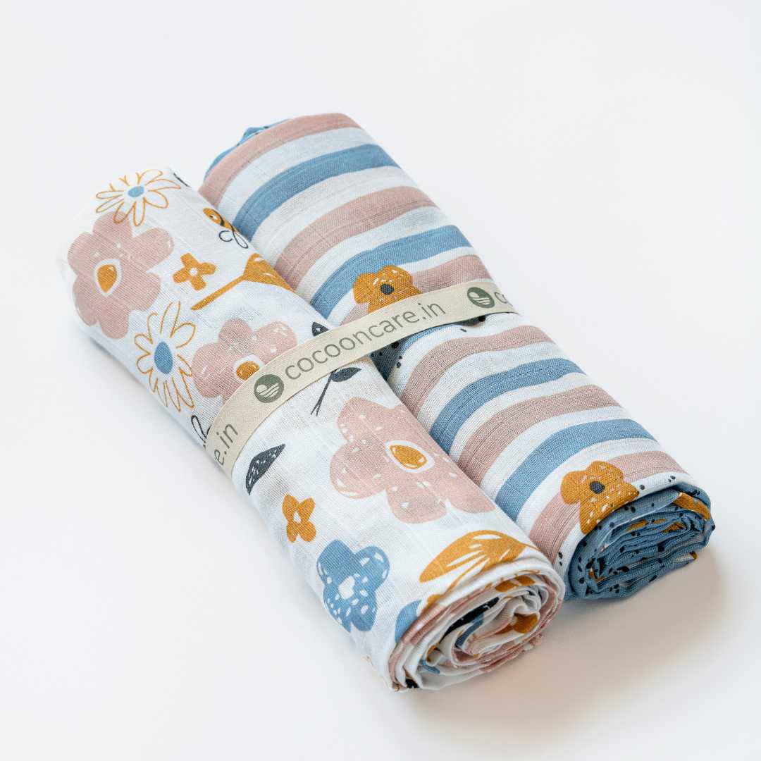 bamboo muslin swaddle pack of 2