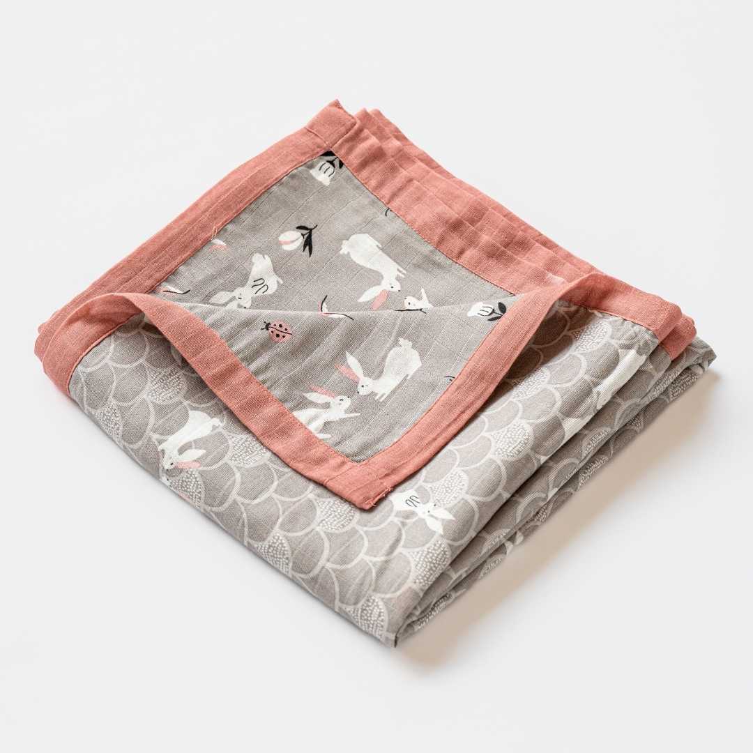 bamboo muslin double-sided baby blanket