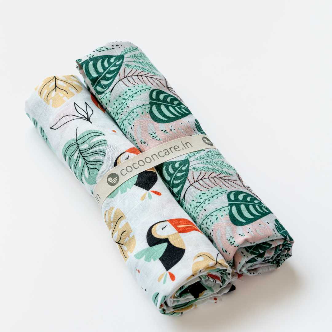 bamboo muslin swaddle pack of 2