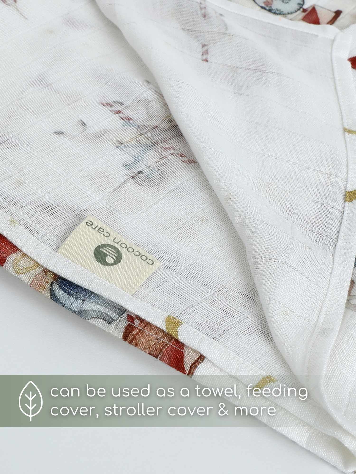 bamboo muslin swaddle - christmas collection
