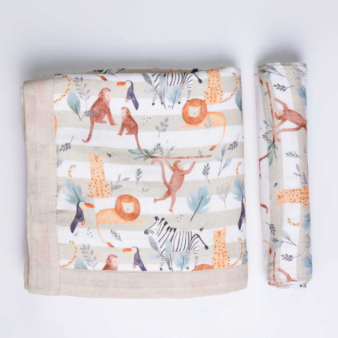 bamboo blanket & swaddle set
